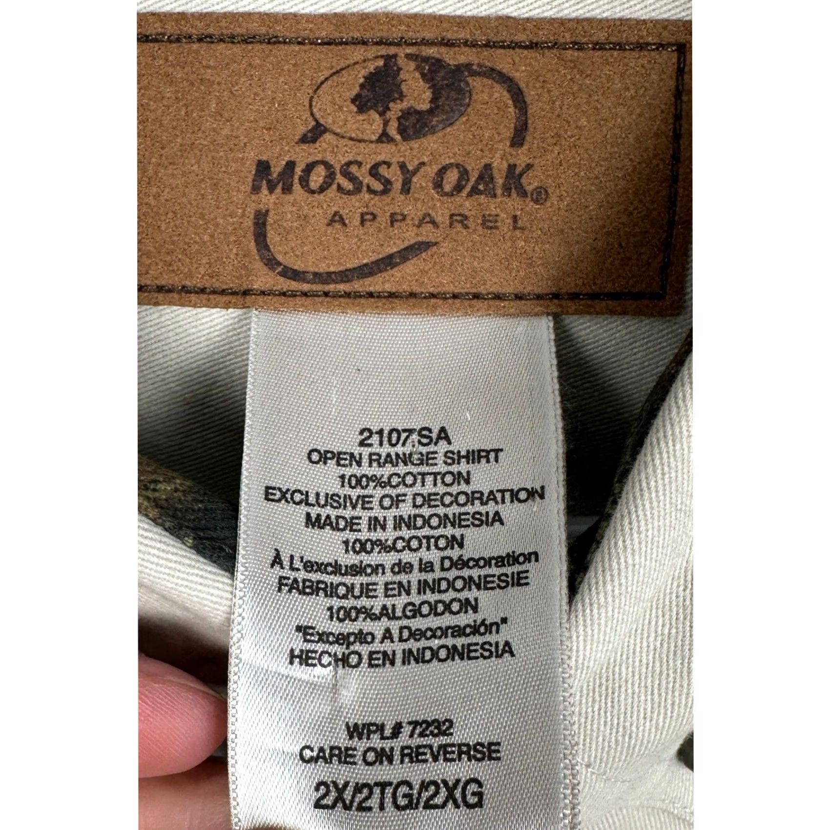 Vintage VINTAGE Mossy Oak Open Range Shirt Mens 2X Big Beige Camouflage Button-Down Pocket Shirt Mens Big 2X Beige Camouflage Outdoor Workwear Lass? Size US XXL / EU 58 / 5 - 4 Thumbnail