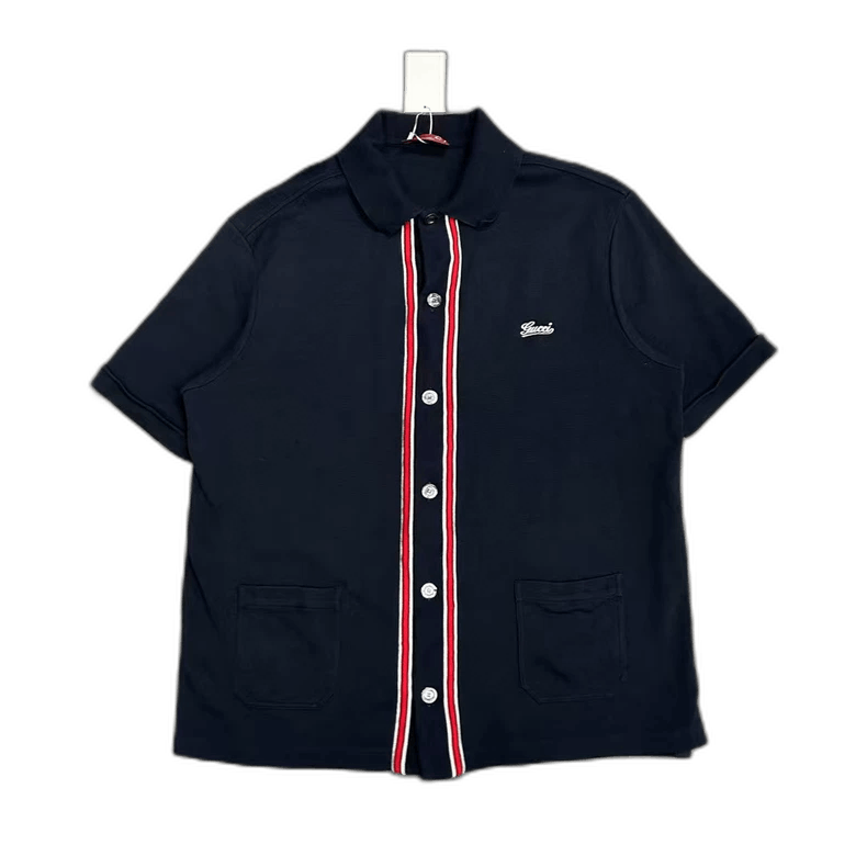 Gucci GUCCI Striped Short Sleeve Polo Shirt Size US XL / EU 56 / 4 - 1 Thumbnail