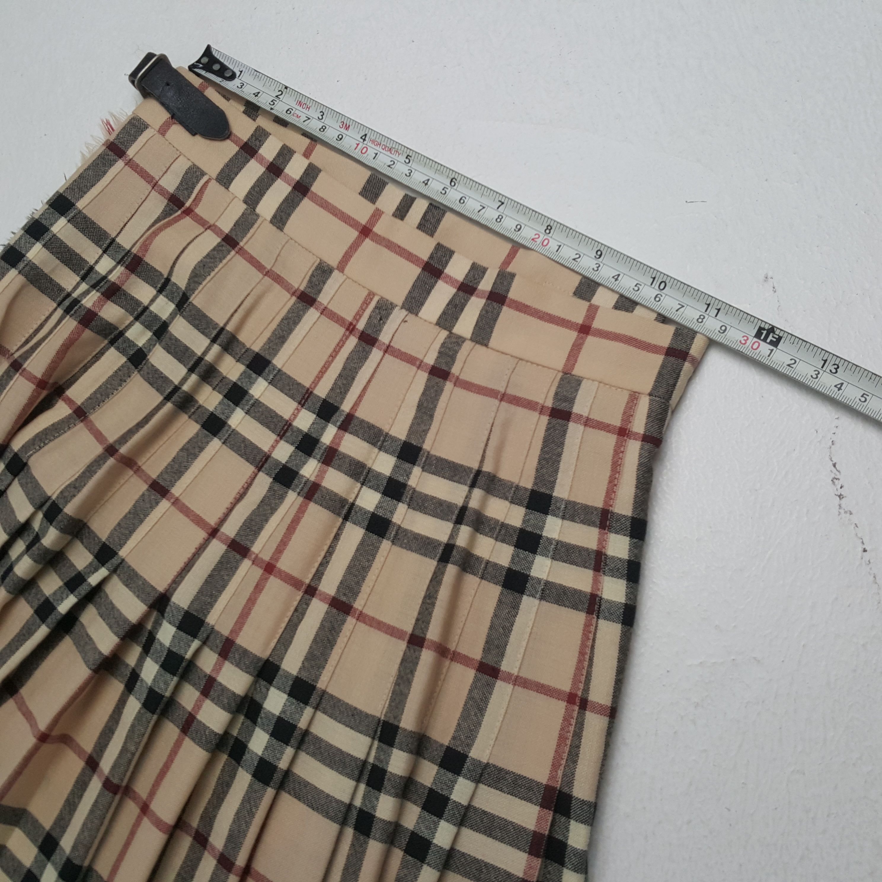 Burberry × Vintage Vintage BURBERRY LONDON Nova Check Design Skirt Size 22" - 5 Thumbnail