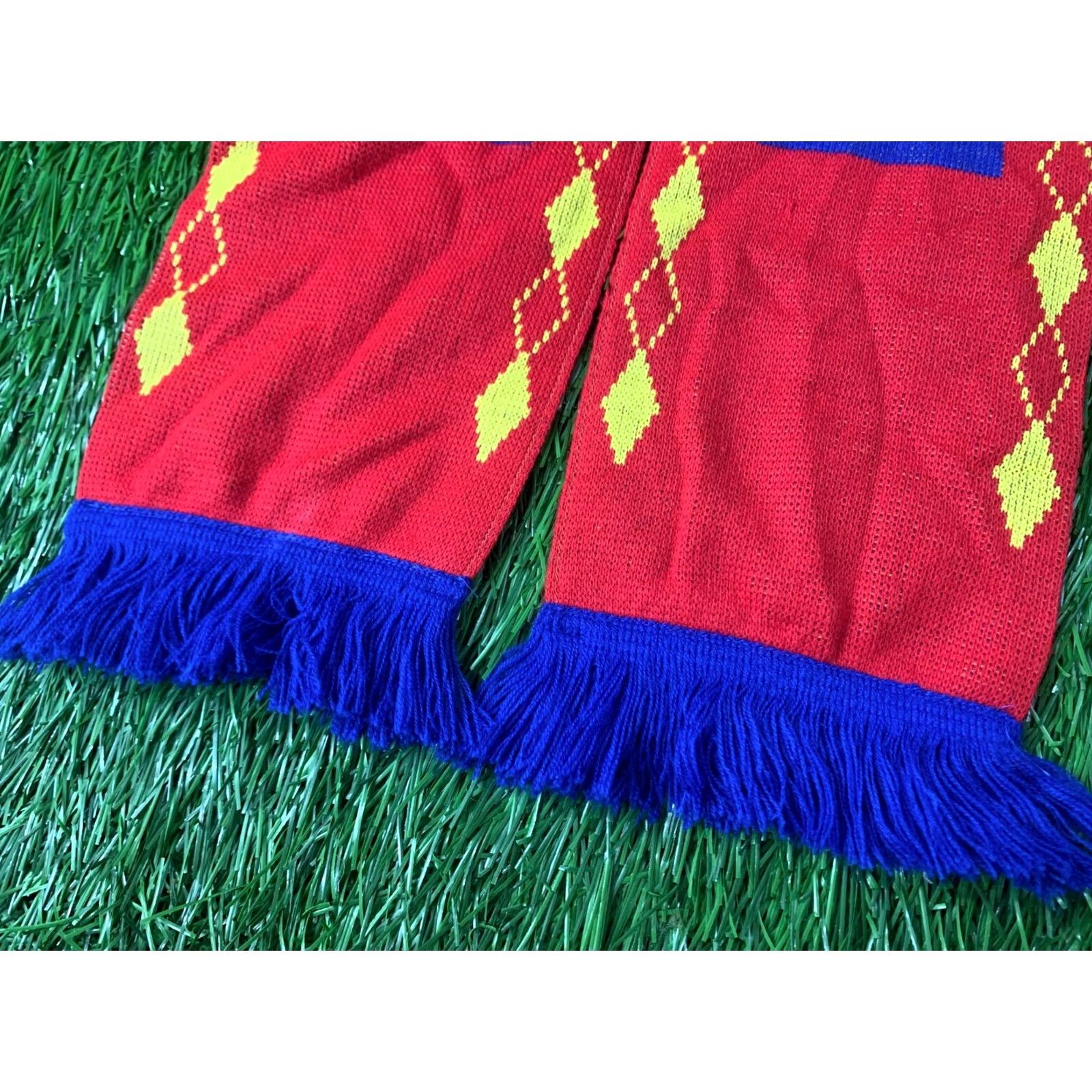 Vintage Official Product Scarf Mens One Size Red Blue Pattern: Solid Size ONE SIZE - 3 Thumbnail