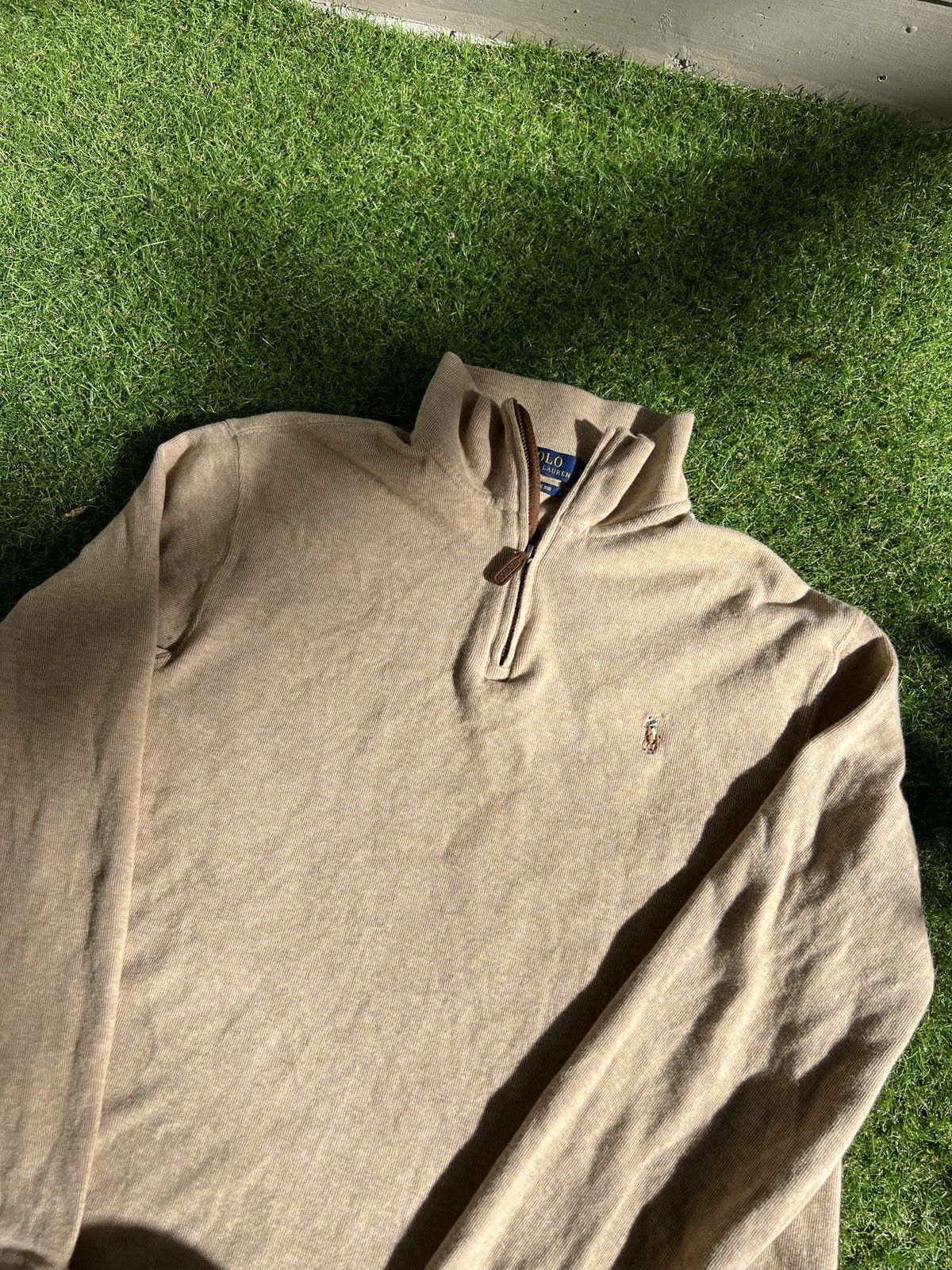 Polo Ralph Lauren × Vintage Vintage Polo Ralph Lauren Sweater Sand pony Men Size Large Size US L / EU 52-54 / 3 - 2 Thumbnail