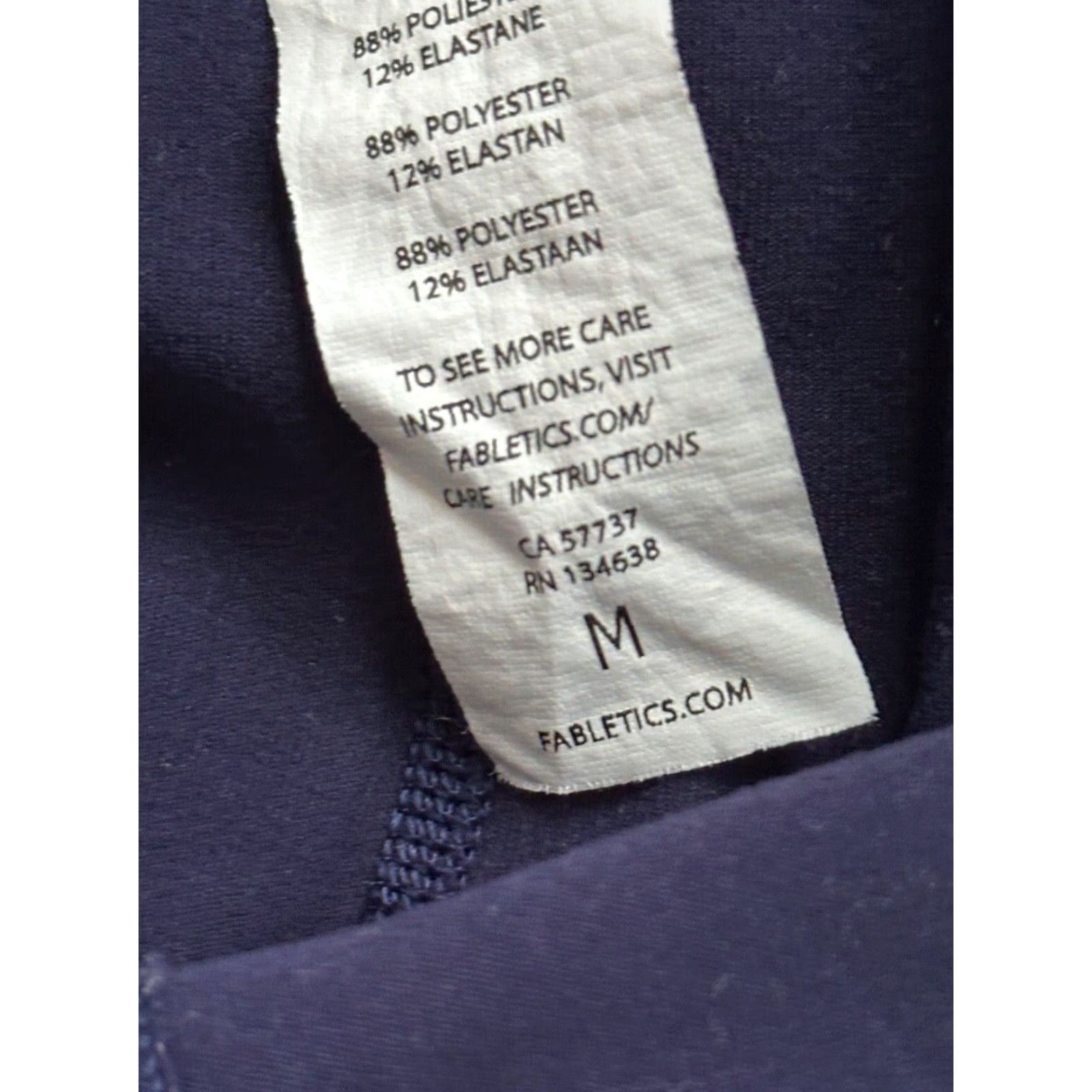 Fabletics Fabletics Capri Leggings Woman's Blue Size Medium Size 32" / US 10 / IT 46 - 2 Thumbnail