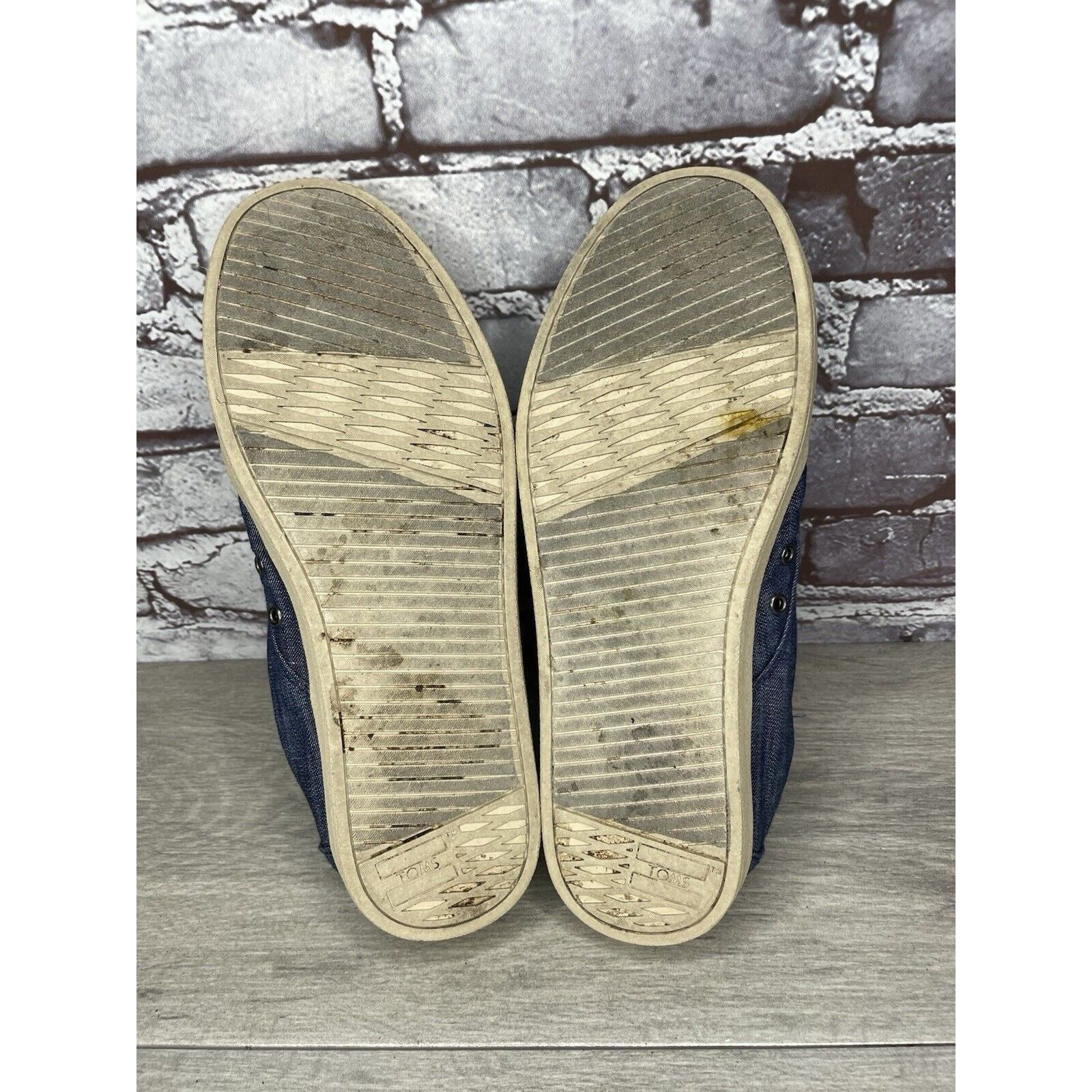 Toms Toms Denim Blue Canvas Lace Up Comfort Casual Sneakers Shoes Size US 9 / EU 42 - 15 Thumbnail