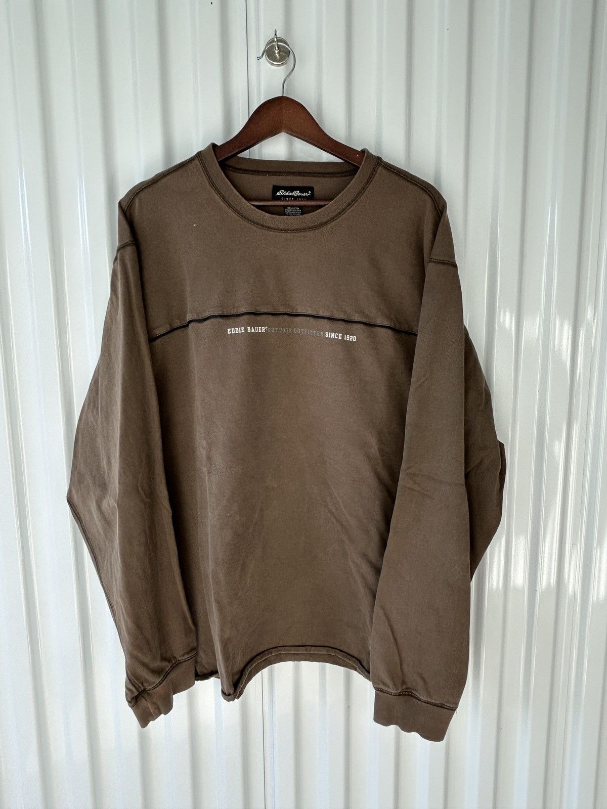 Eddie Bauer Vintage Y2K Eddie Bauer Sport Longsleeve Baggy Oversized Size US XL / EU 56 / 4 - 1 Thumbnail