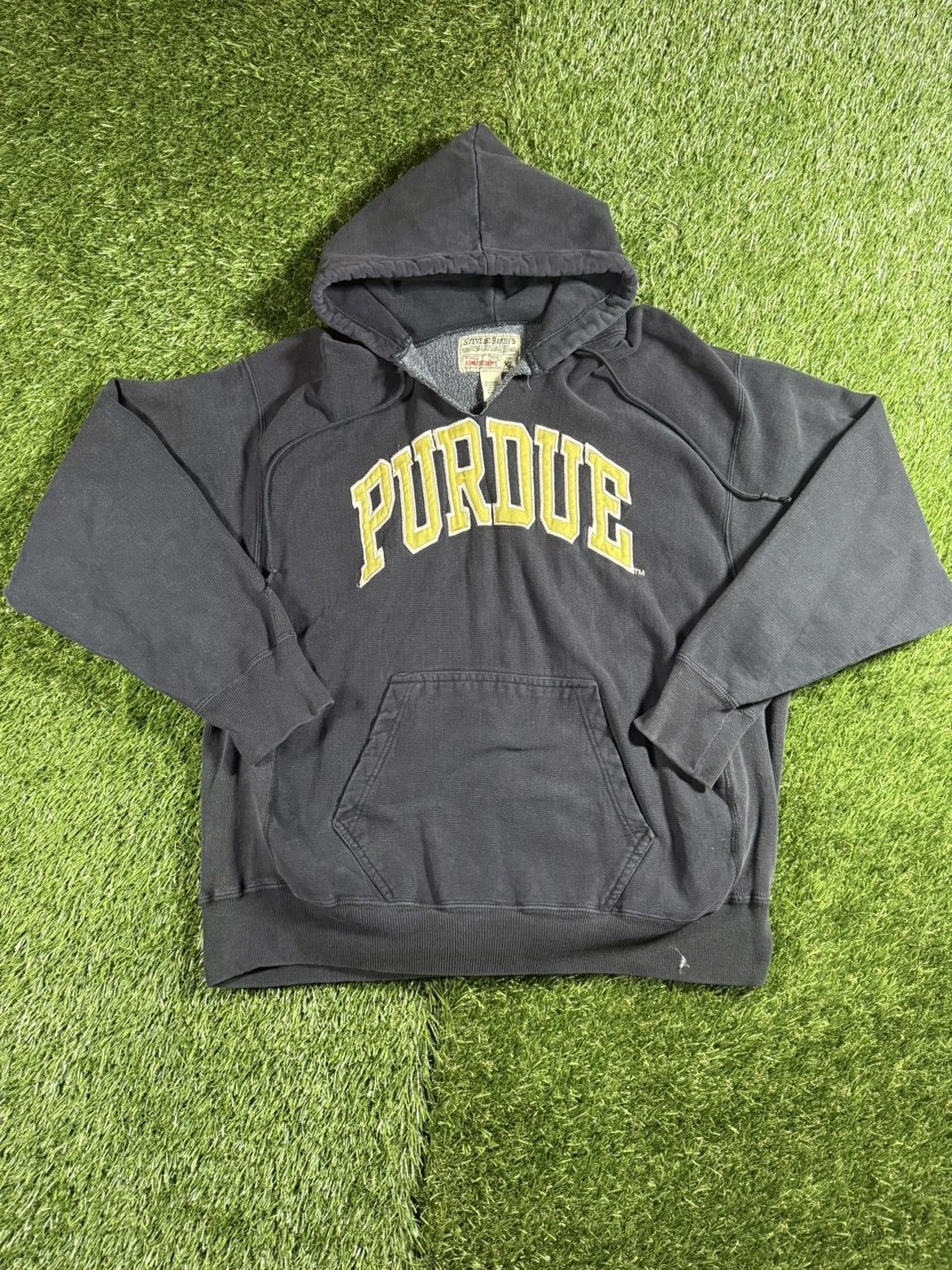 NCAA Vintage 90s Steve and Barry Purdue Boilermakers Faded Hoodie Size US XL / EU 56 / 4 - 1 Thumbnail
