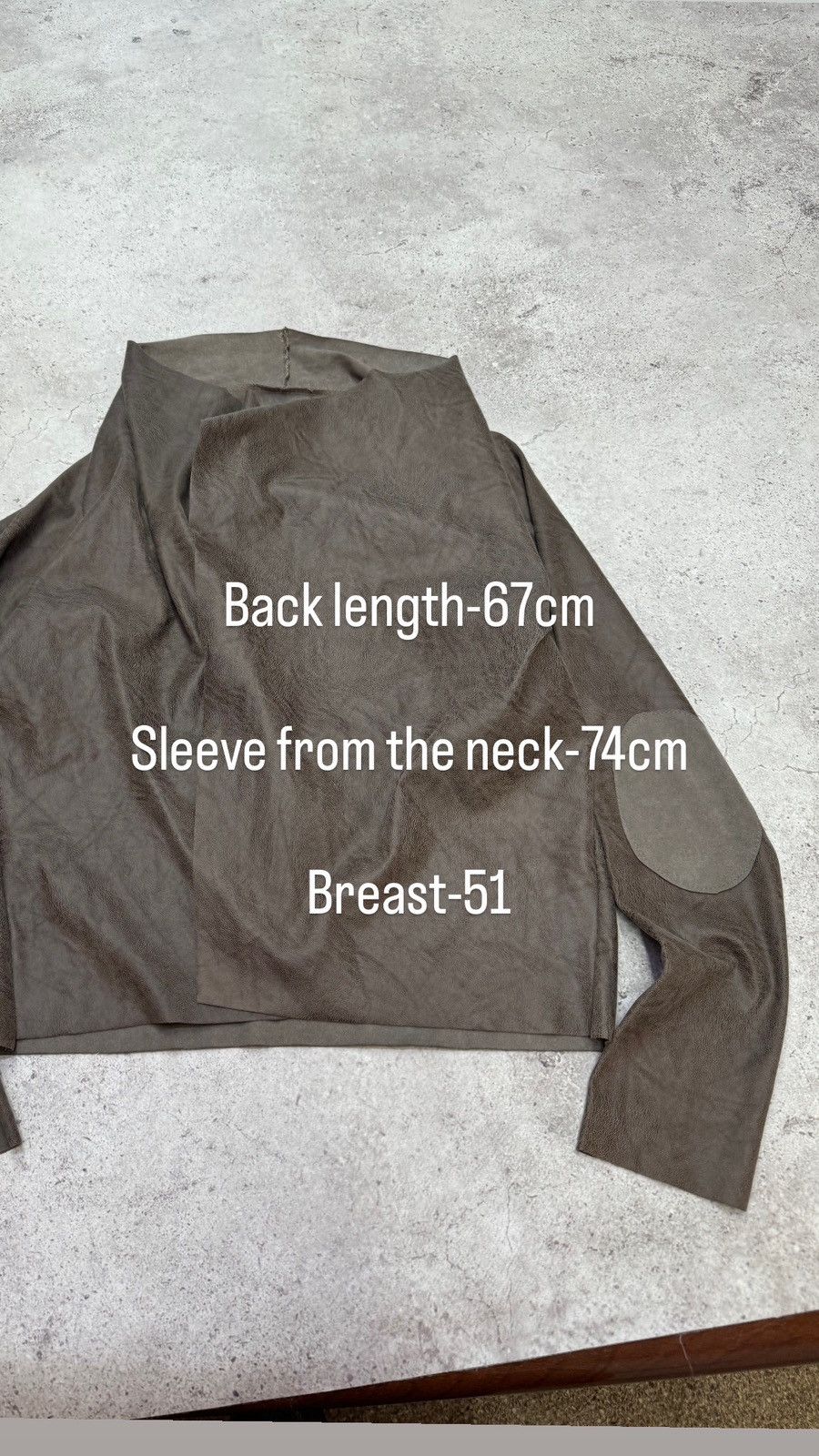 Rick Owens Vintage Suede Big Open Neck Rick Owens Style Jacket Size US S / EU 44-46 / 1 - 7 Thumbnail
