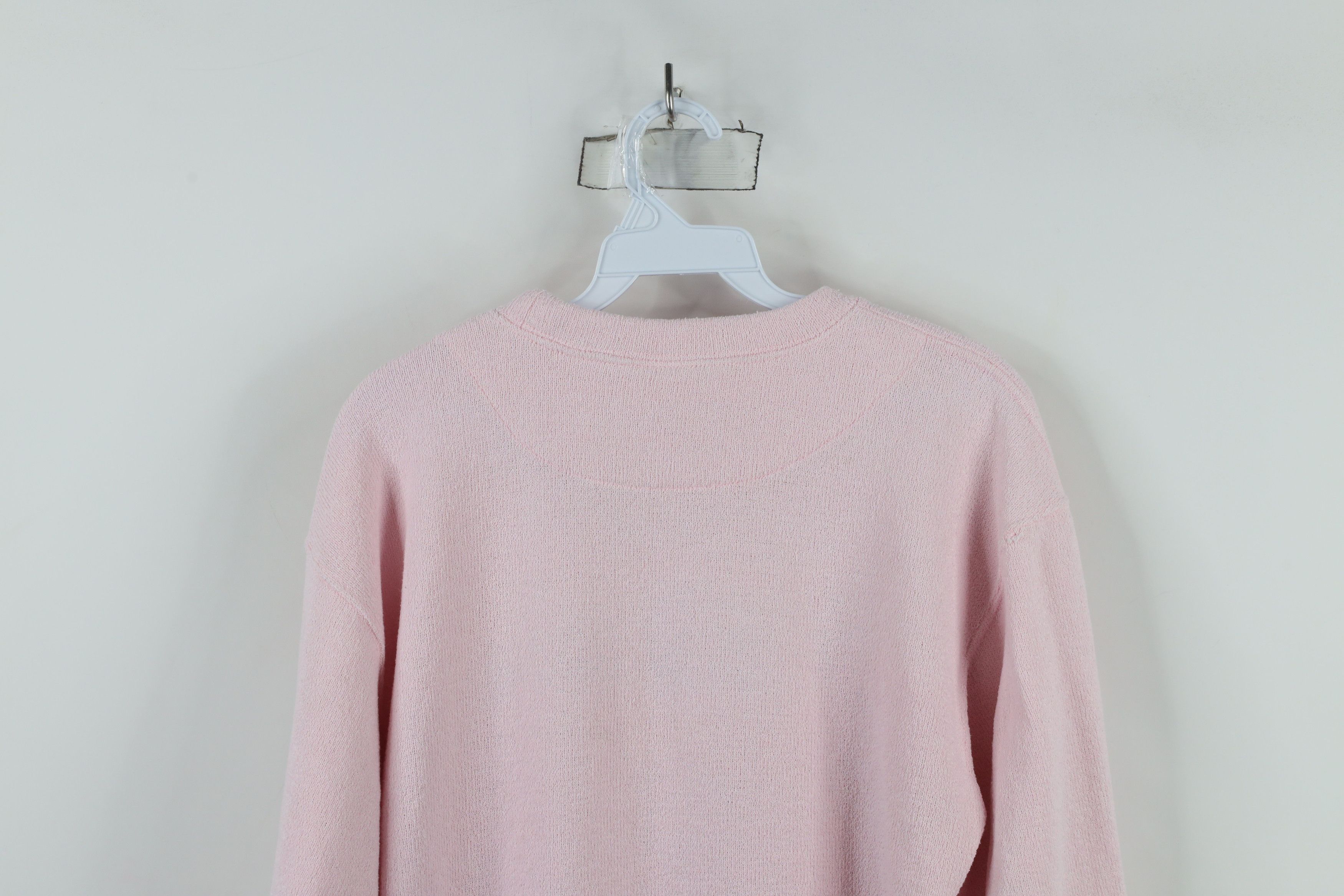Cabelas × Vintage Vintage 90s Cabelas Flower Terry Cloth Sweatshirt Pink Size M / US 6-8 / IT 42-44 - 13 Thumbnail