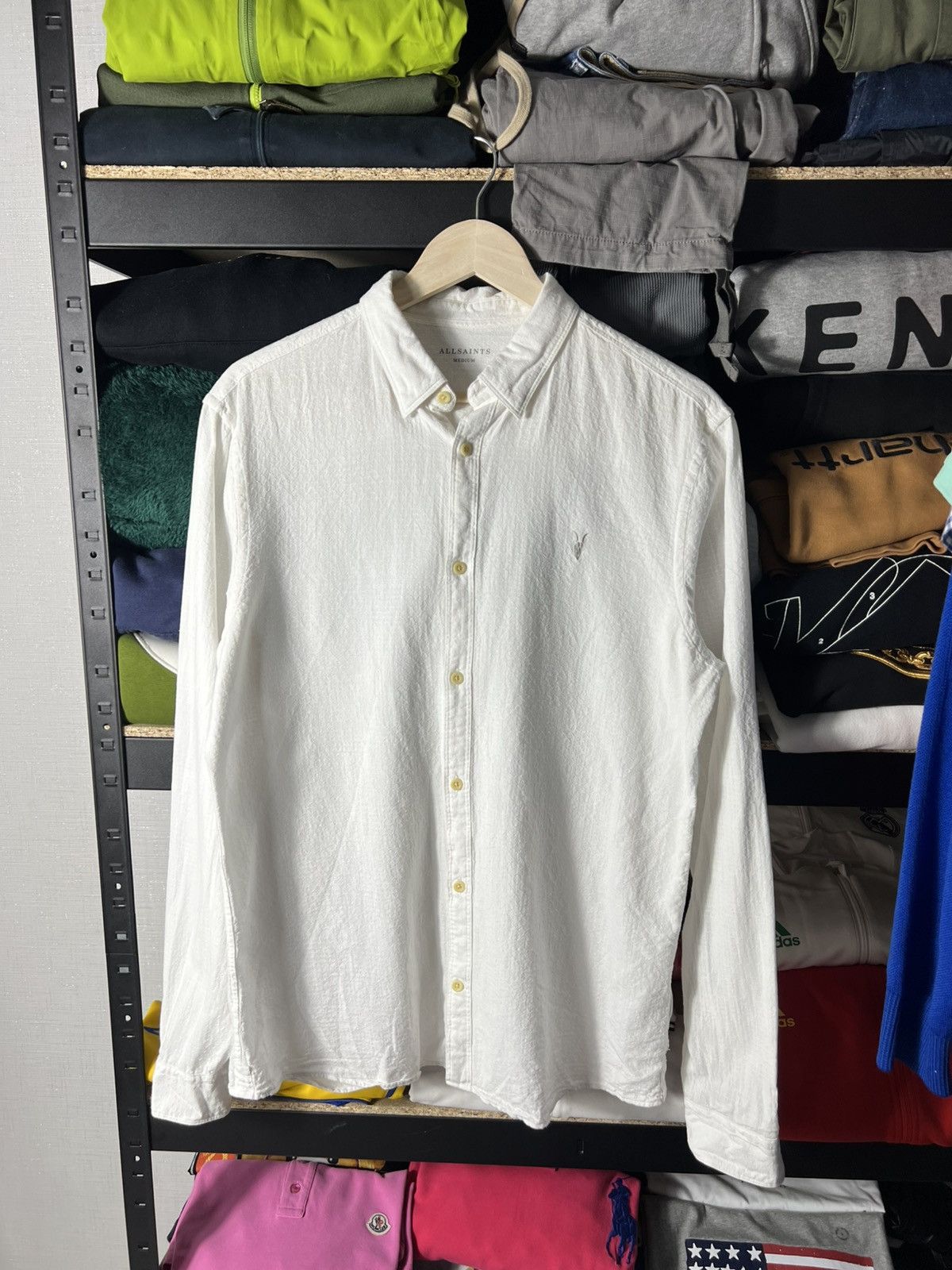 Allsaints 💎 Luxury ALLSAINT White shirt button up Size M Long sleeve Size US M / EU 48-50 / 2 - 1 Thumbnail