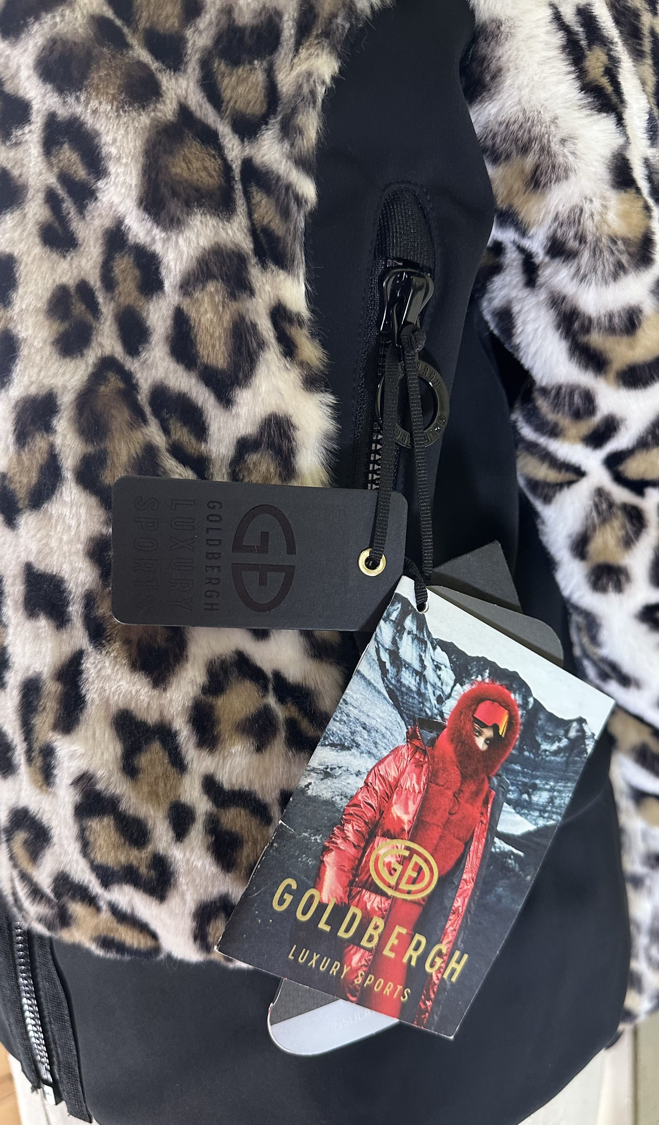 Goldbergh Double Face Sunna Jacket Black/Leopard print Size L / US 10 / IT 46 - 12 Thumbnail