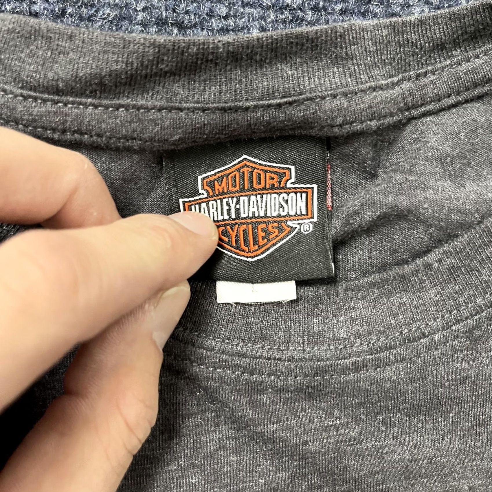 Harley Davidson Harley-Davidson Shirt Mens Large Gray Graphic Tee Biker Morgantown WV Triple S Crew Neck Short Sleeve Size US L / EU 52-54 / 3 - 5 Thumbnail
