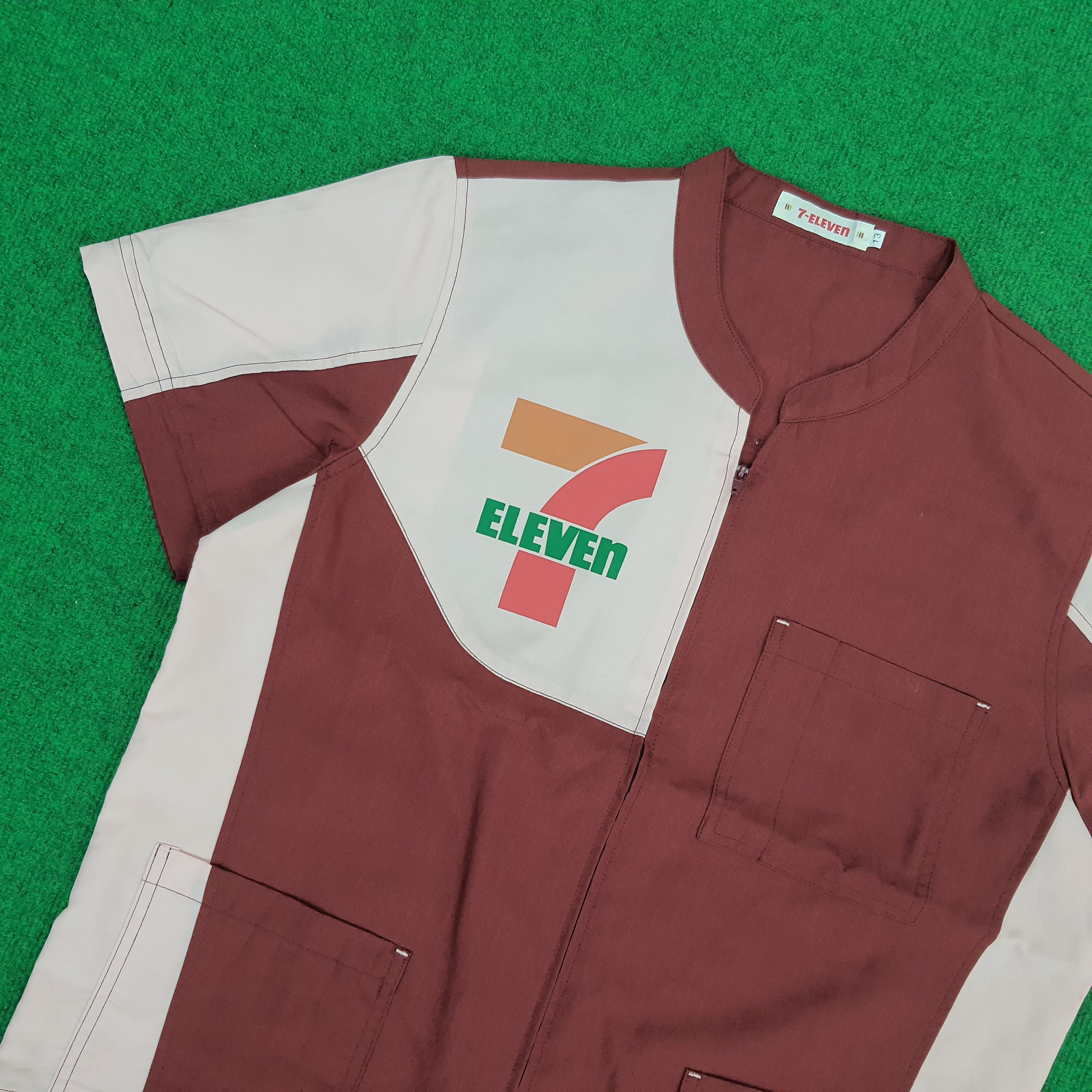 Japanese Brand × Vintage Vintage 7 Eleven Staff Uniform Jacket Size US M / EU 48-50 / 2 - 2 Thumbnail