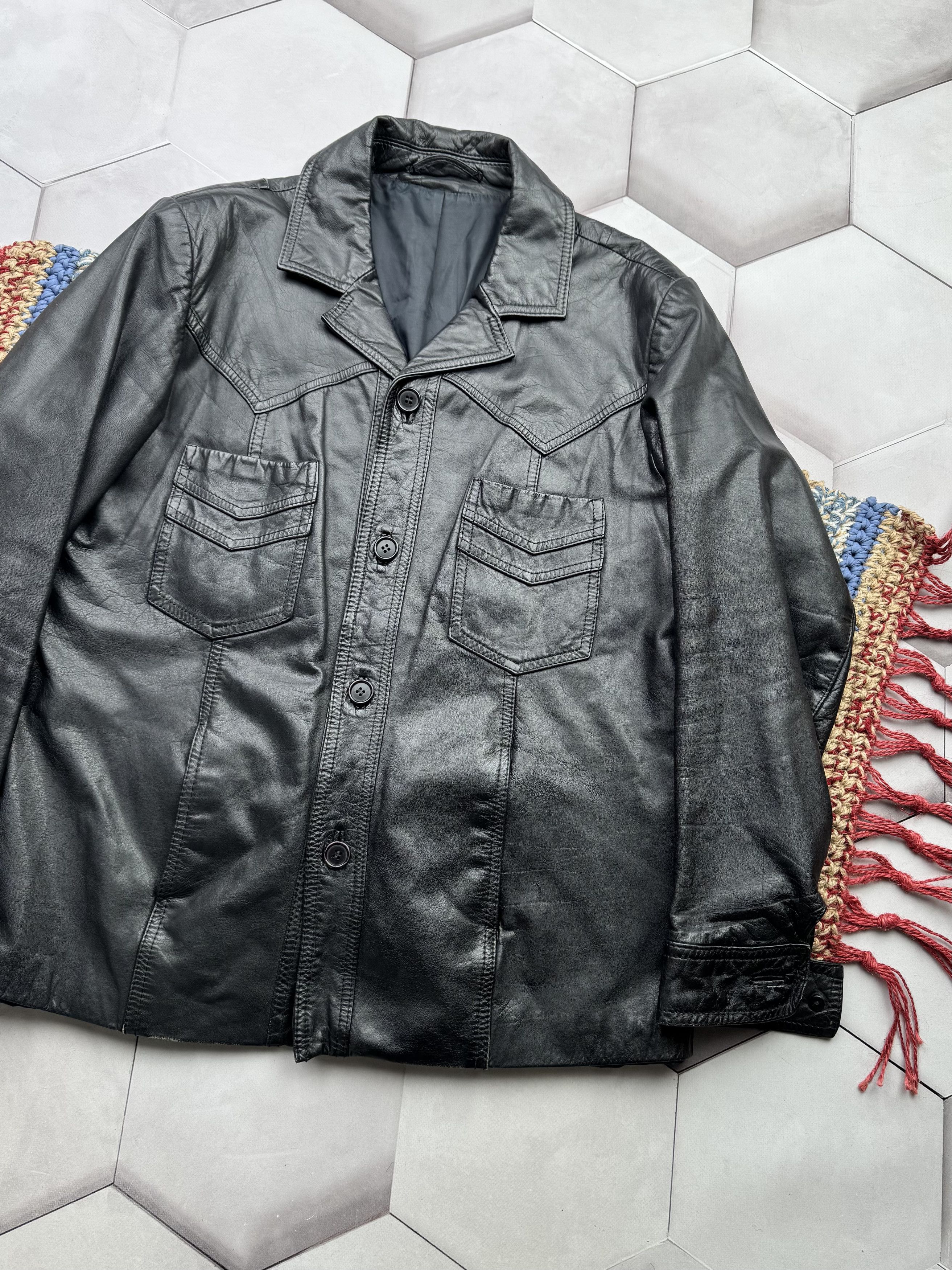 Vintage Vintage Leather Jacket Size US L / EU 52-54 / 3 - 3 Thumbnail