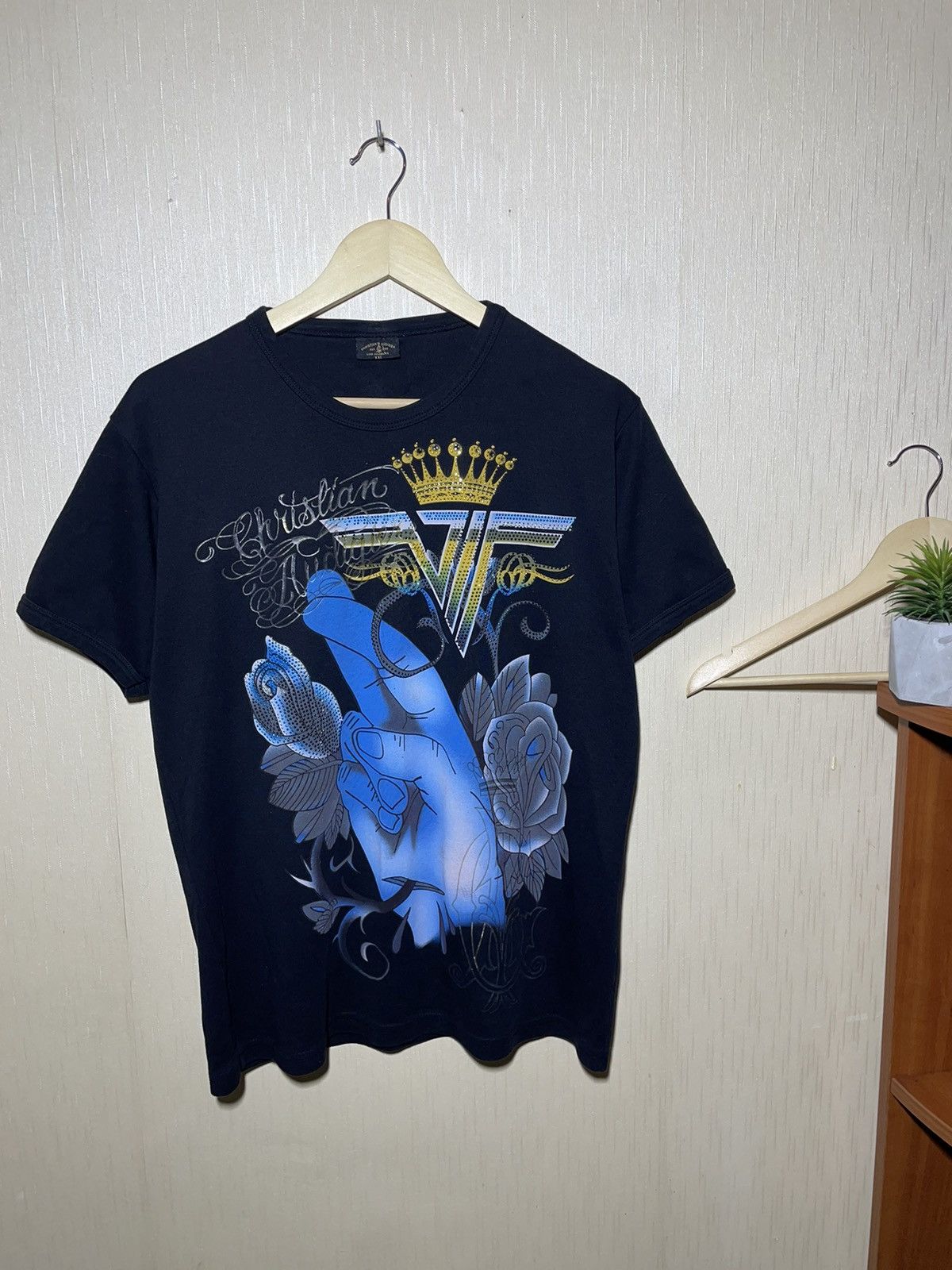 Christian Audigier × Ed Hardy × Japanese Brand Christian Audigier Ed hardy Japanese streetwear T shirt Size US L / EU 52-54 / 3 - 1 Thumbnail