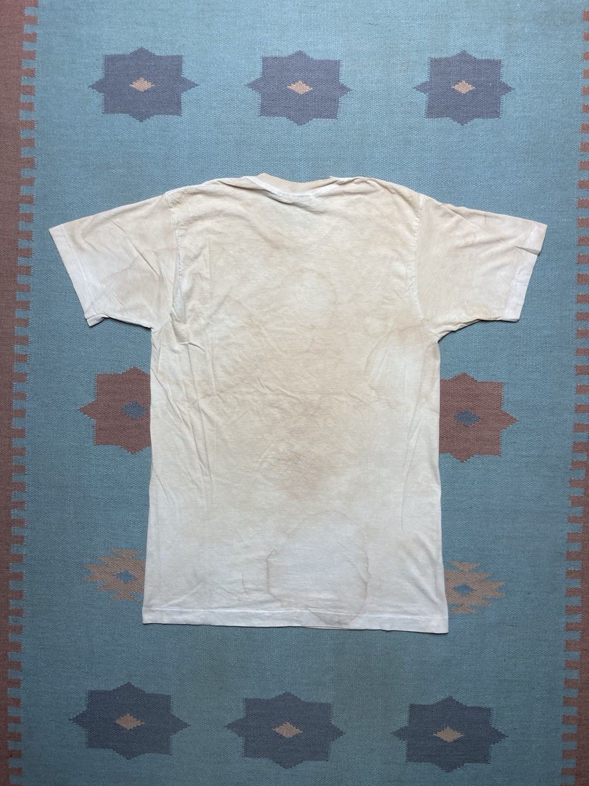 Vintage 80s blank white t shirt BVD grunge soft cotton worn large Size US L / EU 52-54 / 3 - 8 Thumbnail