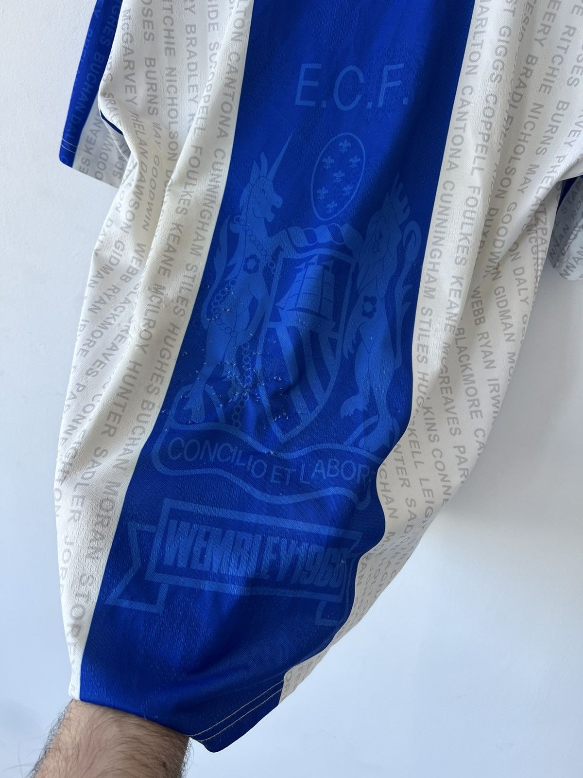 Umbro 🩸RARE🩸Umbro Manchester United 1994/1996 Third Jersey Size US L / EU 52-54 / 3 - 11 Thumbnail