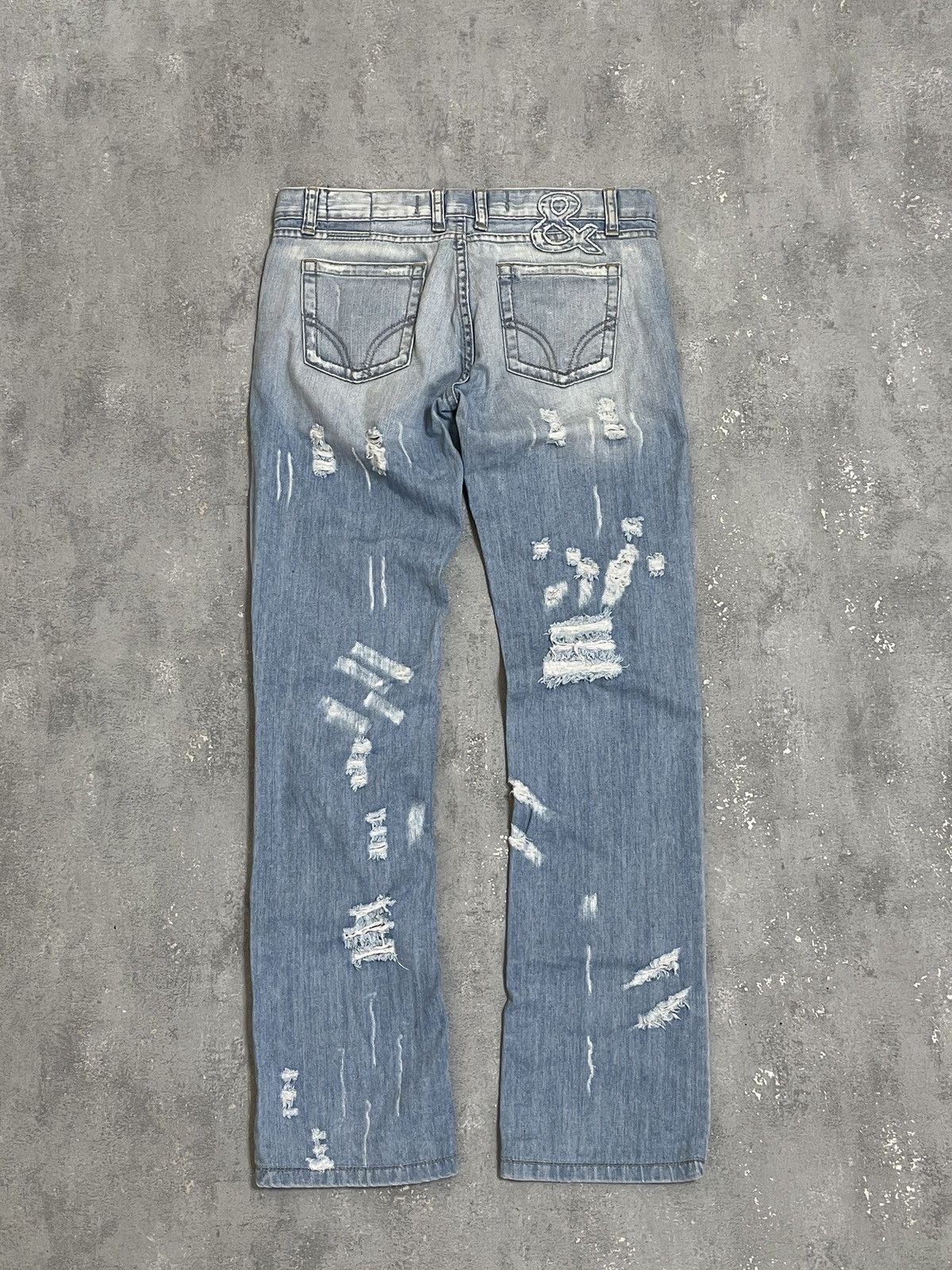 Dolce & Gabbana Vintage Dolce&Gabbana Y2K Archive Distressed Denim Jeans Size 30" / US 8 / IT 44 - 6 Thumbnail