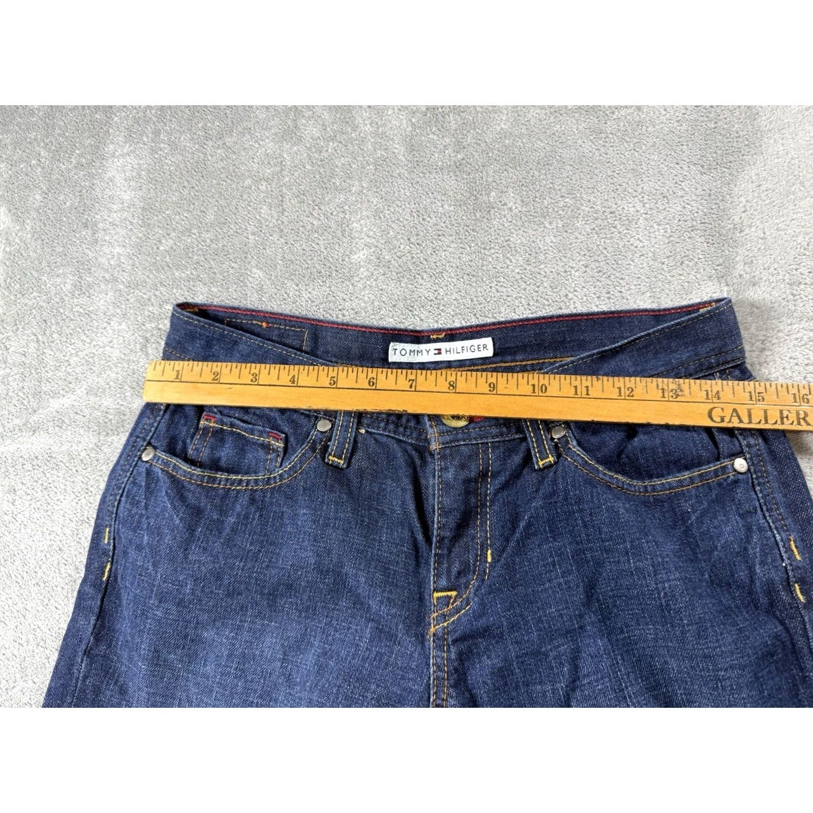 Tommy Hilfiger Tommy Hilfiger Jeans Women's Size 4 Blue Classic Preppy Weekend Work Wear Bootcut Dark Wash Jeans Size 27" / US 4 / IT 40 - 4 Thumbnail