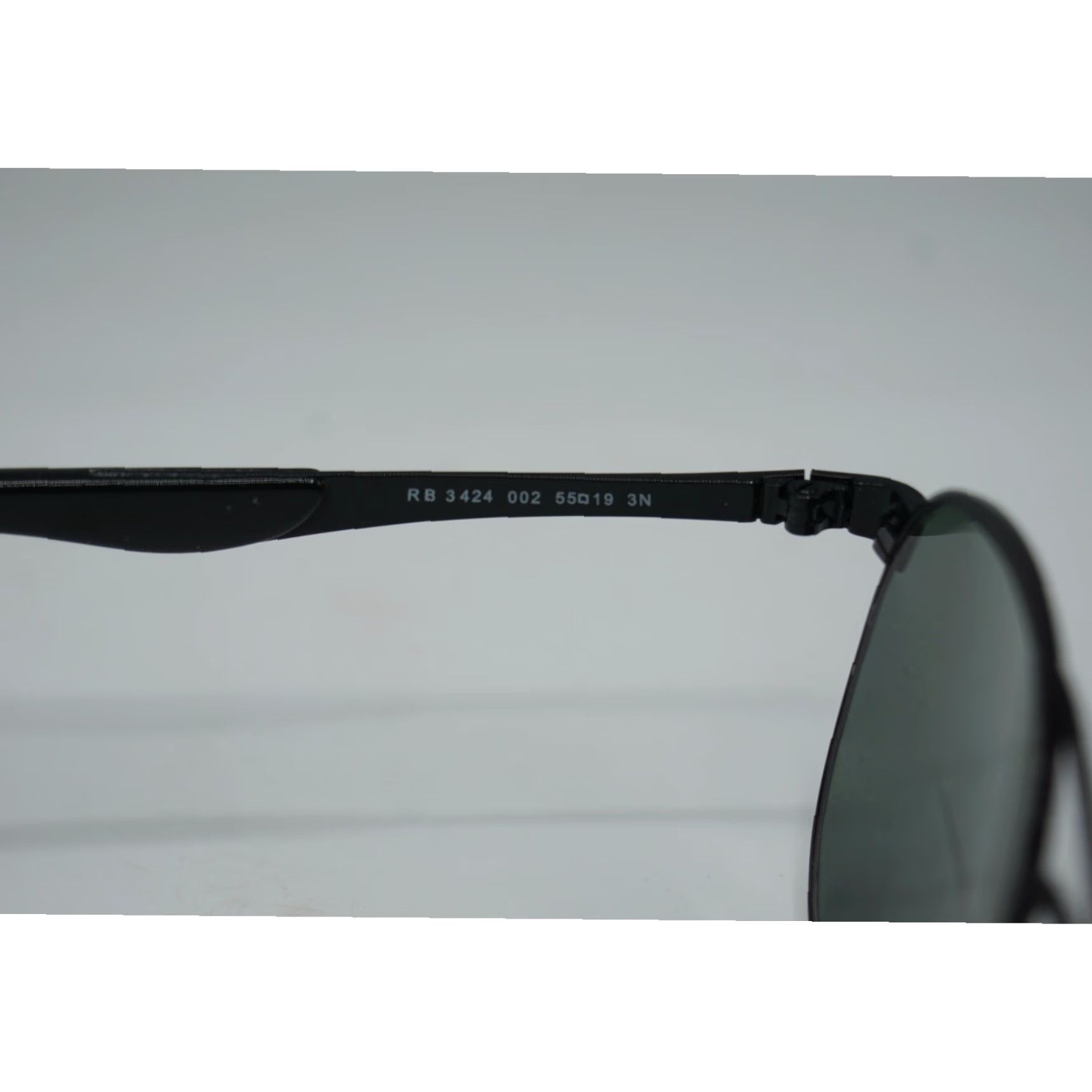 Vintage VINTAGE Ray-Ban Eyeglasses Frames Only RB 3424 002 55-19 Black Italy Mens Glasses Frames Size ONE SIZE - 6 Thumbnail