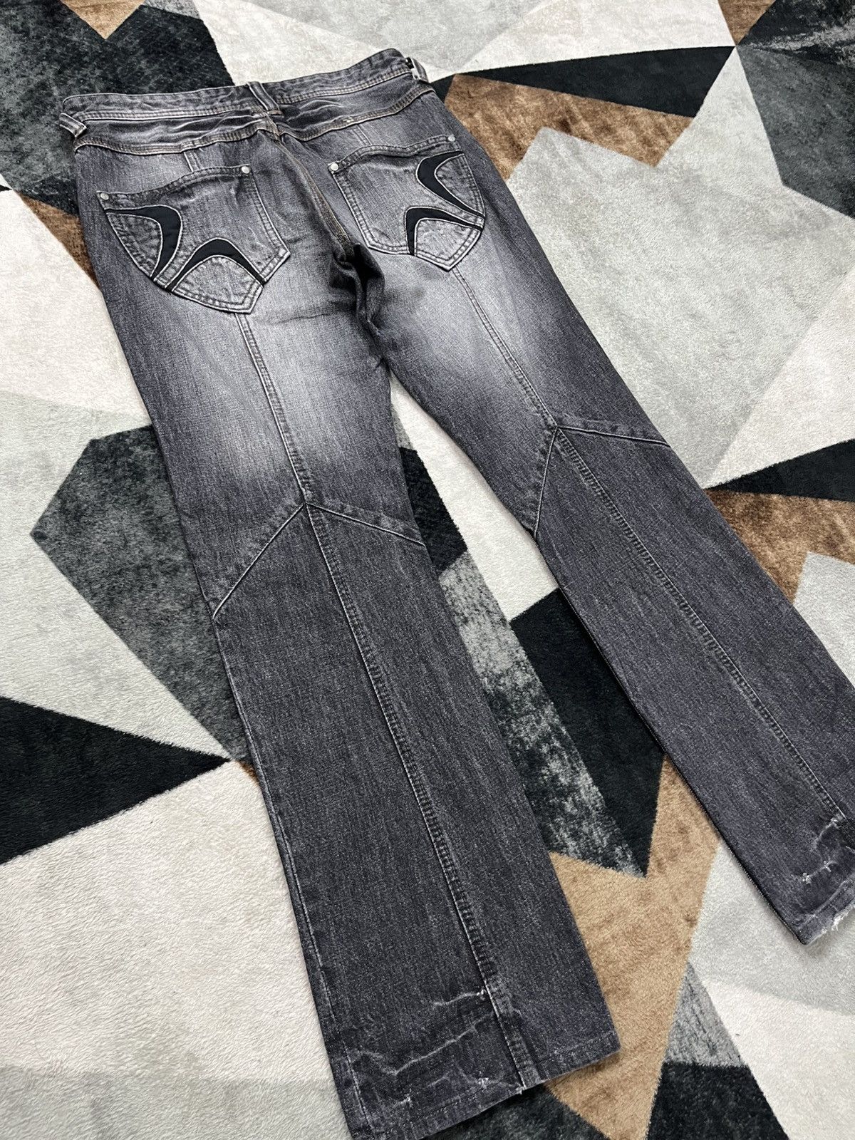 Other Y2K Hideaways Nicole Nfcm Flared Distress Punk Jeans Size US 31 - 10 Thumbnail