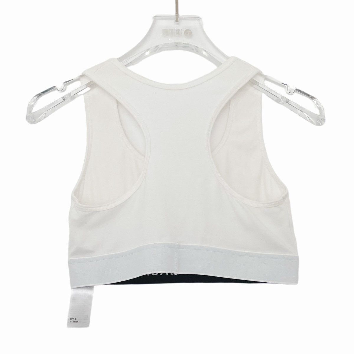 Balenciaga Balenciaga White Logo Print Sports Bra K26WX Size S / US 4 / IT 40 - 2 Thumbnail