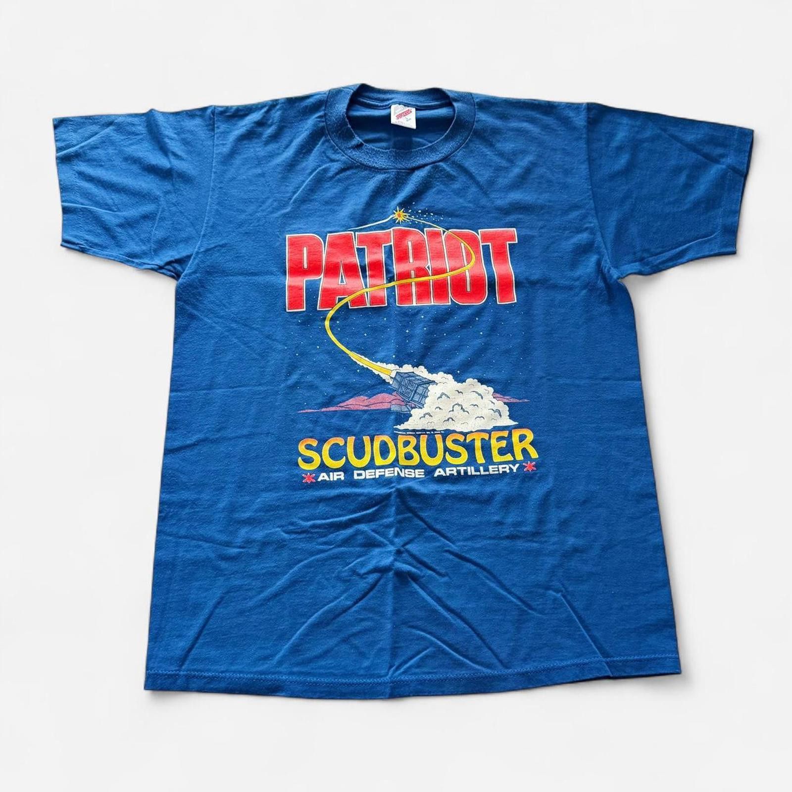 Jerzees 80s90s Patriot Scudbuster Air Defense Artillery Desert Storm Size US L / EU 52-54 / 3 - 1 Thumbnail