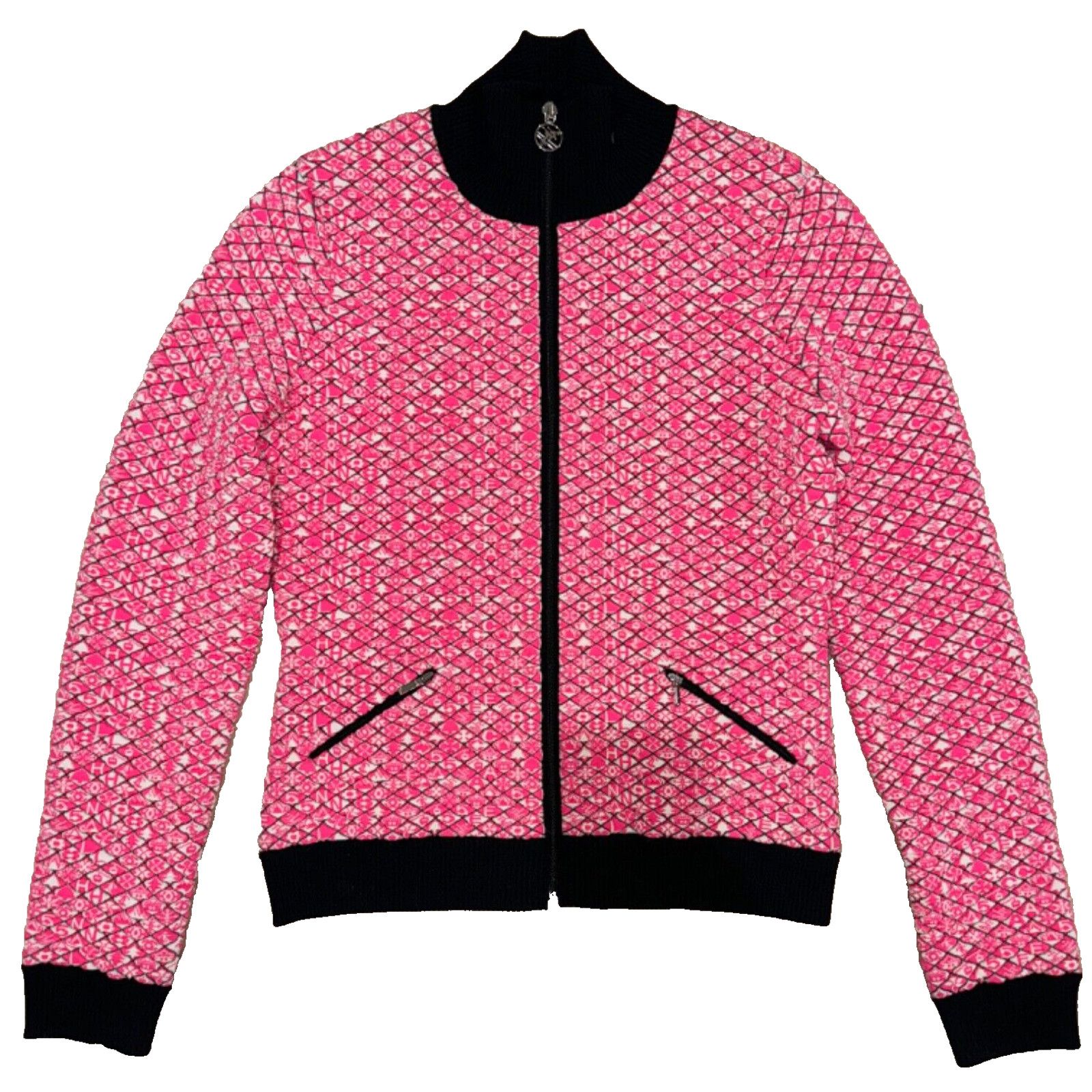 Chanel Chanel 19B Coco Neige Ski Pink Quilted Black Logo Wool Size XS / US 0-2 / IT 36-38 - 1 Thumbnail