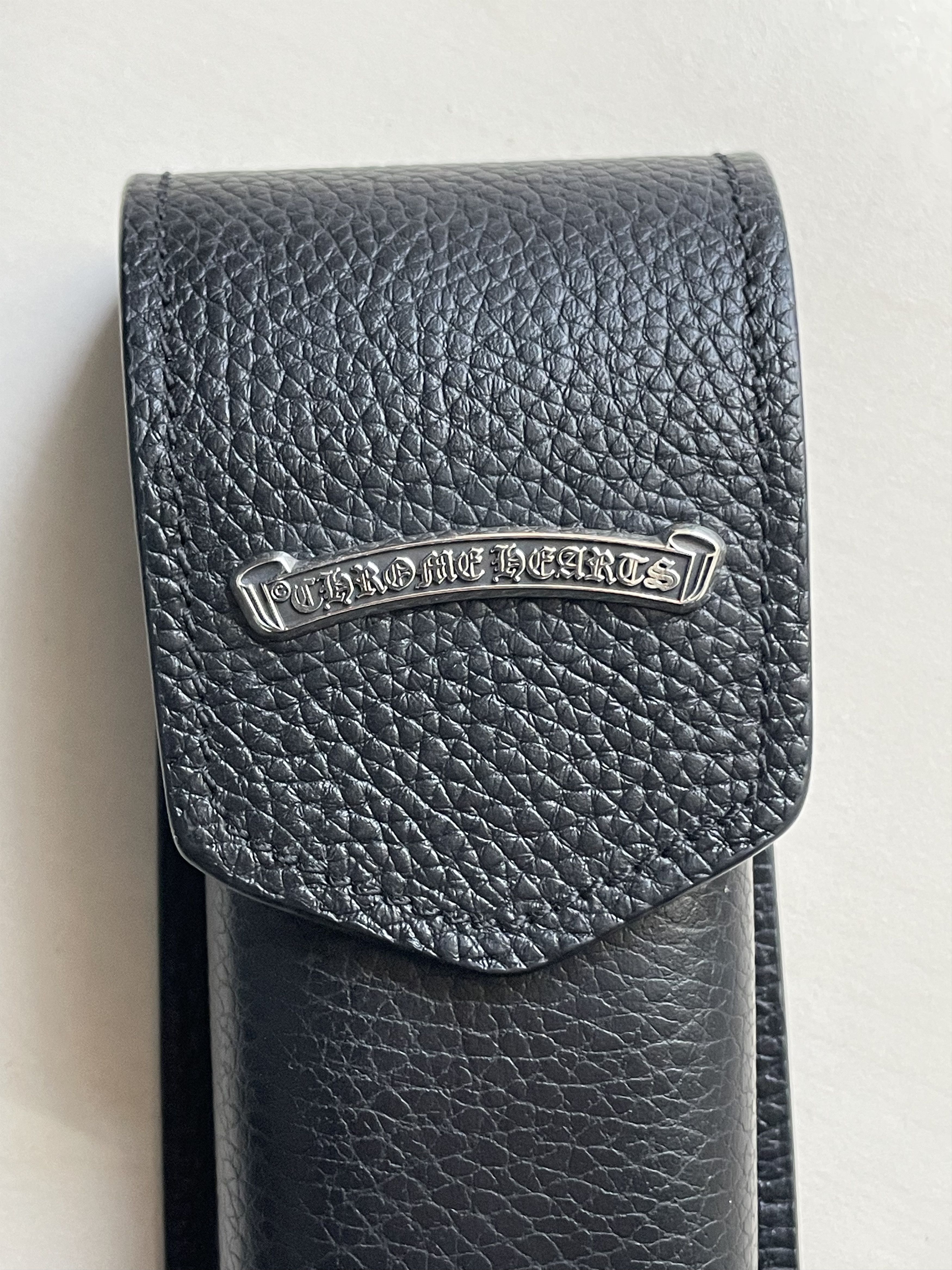Chrome Hearts Chrome Hearts Black Leather Glasses Case Cigar Holder Size ONE SIZE - 7 Thumbnail