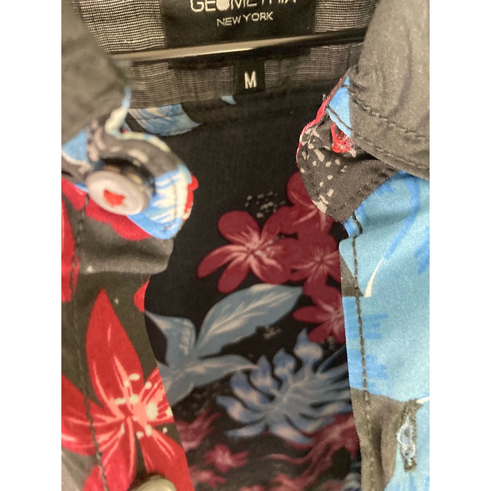 Other Geometrix NYC Floral Print Blouse M Women's Slim Fit Chic Size M / US 6-8 / IT 42-44 - 9 Thumbnail