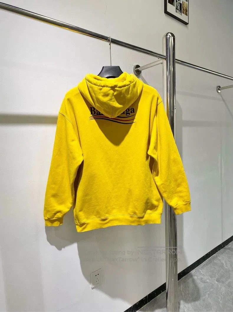 Balenciaga Balenciaga Yellow Hoodie with Coke Embroidery. Size US M / EU 48-50 / 2 - 2 Thumbnail