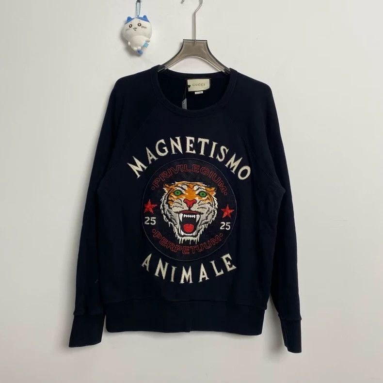 Gucci Gucci Tiger head slogan sweatshirt 2501-Nextarrow Size US M / EU 48-50 / 2 - 1 Thumbnail