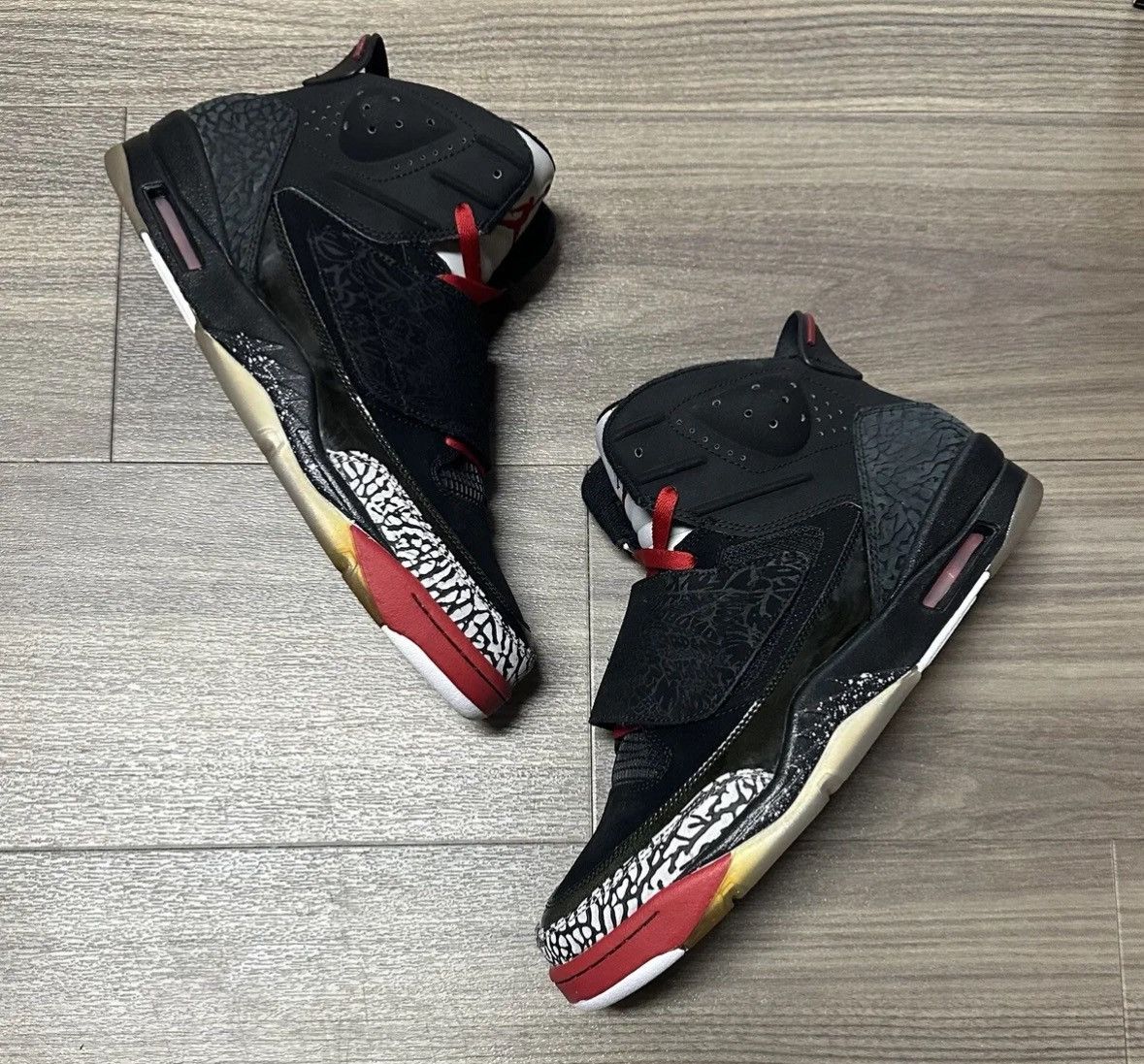 image of Jordan Brand Son Of Mars Black Cement 2012 Shoes, Men's (Size 11)