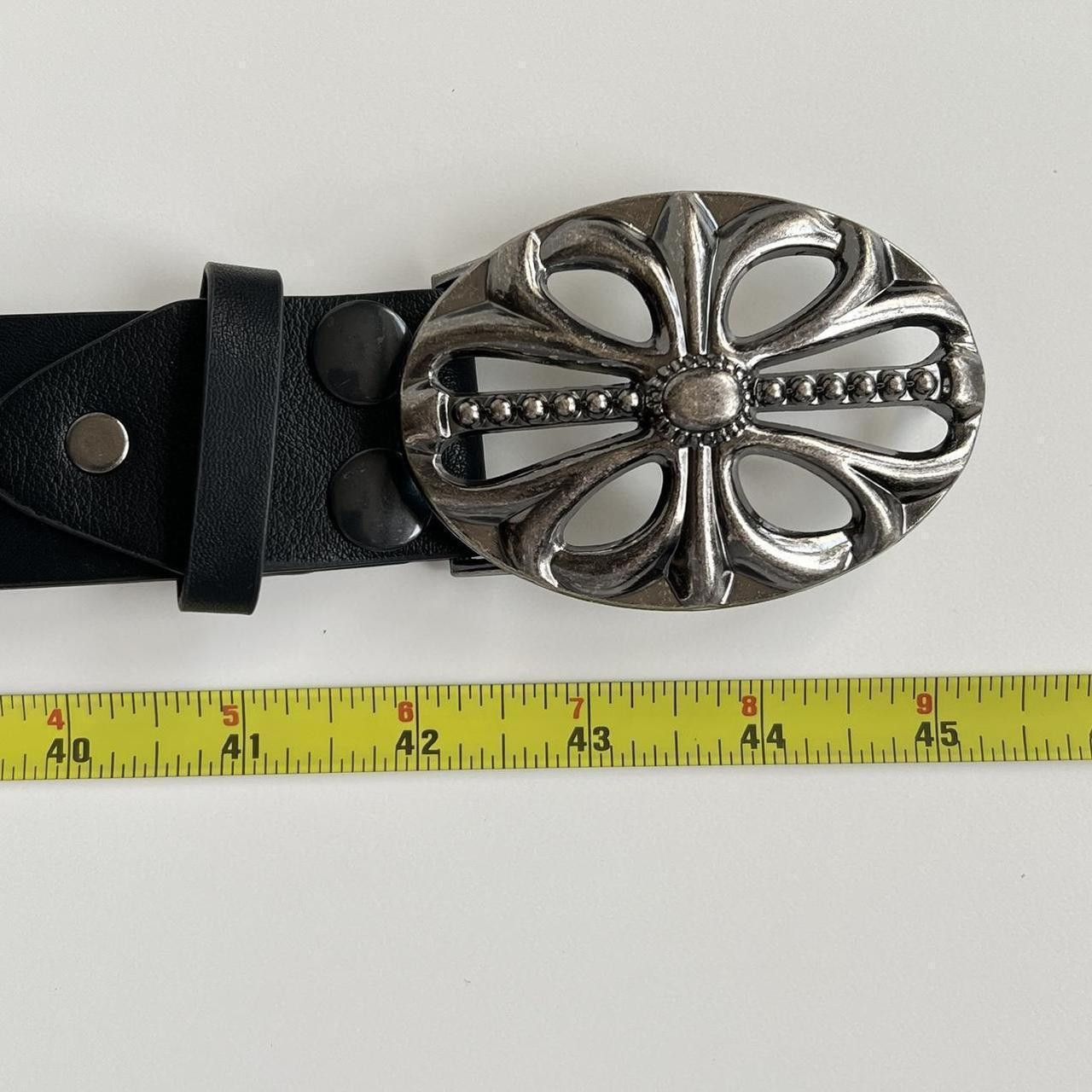 Cowboy Equipment × Vintage y2k 2000s vintage skeleton cross studded goth emo black belt Size ONE SIZE - 7 Thumbnail