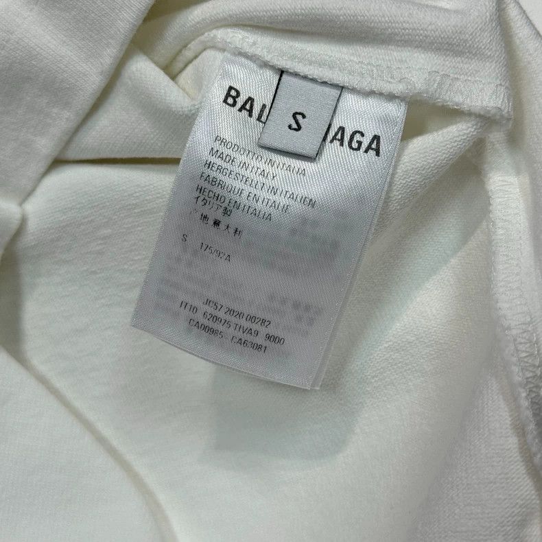 Balenciaga Balenciaga Double B logo V-neck white short sleeve T-shirt Size US XS / EU 42 / 0 - 6 Thumbnail
