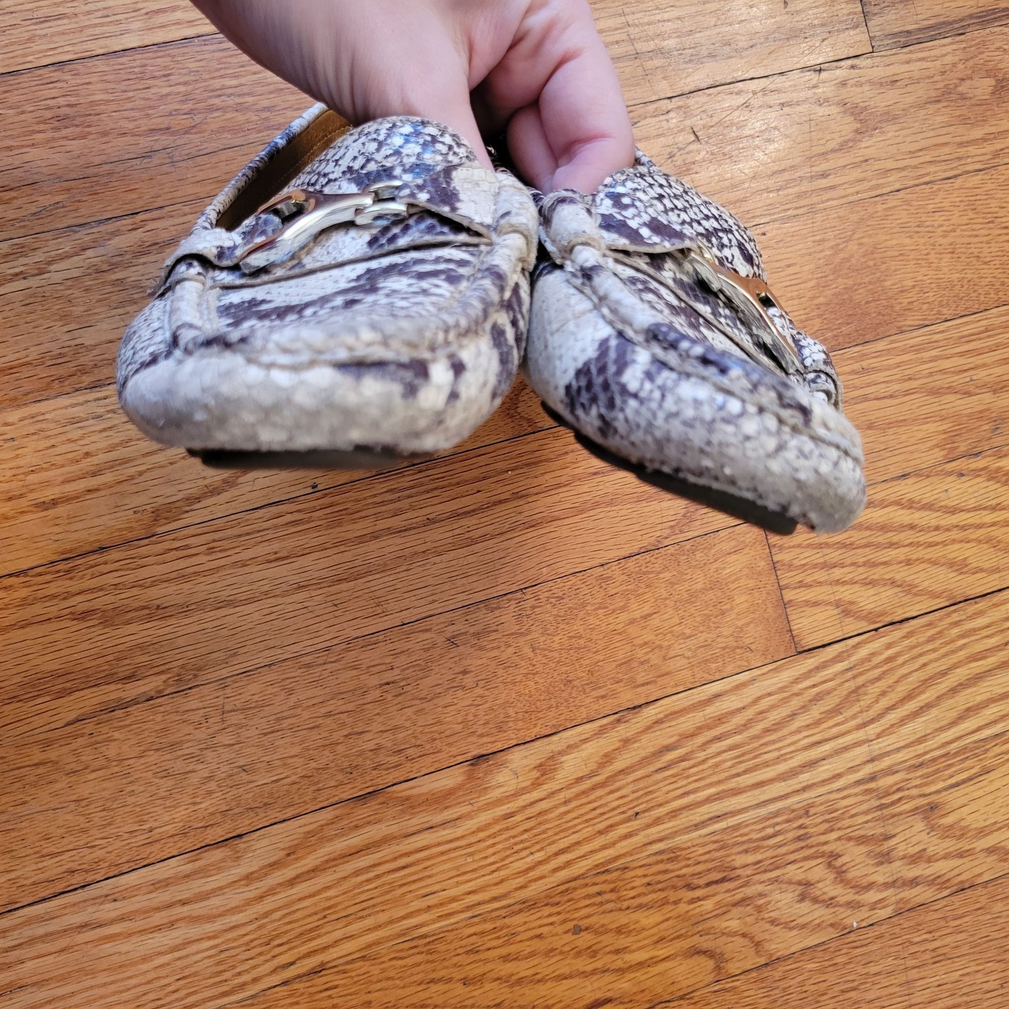 Peter Millar Peter Millar Snakeprint Moccasin Loafers 6M Leather Casual S Size US 6 / IT 36 - 8 Thumbnail