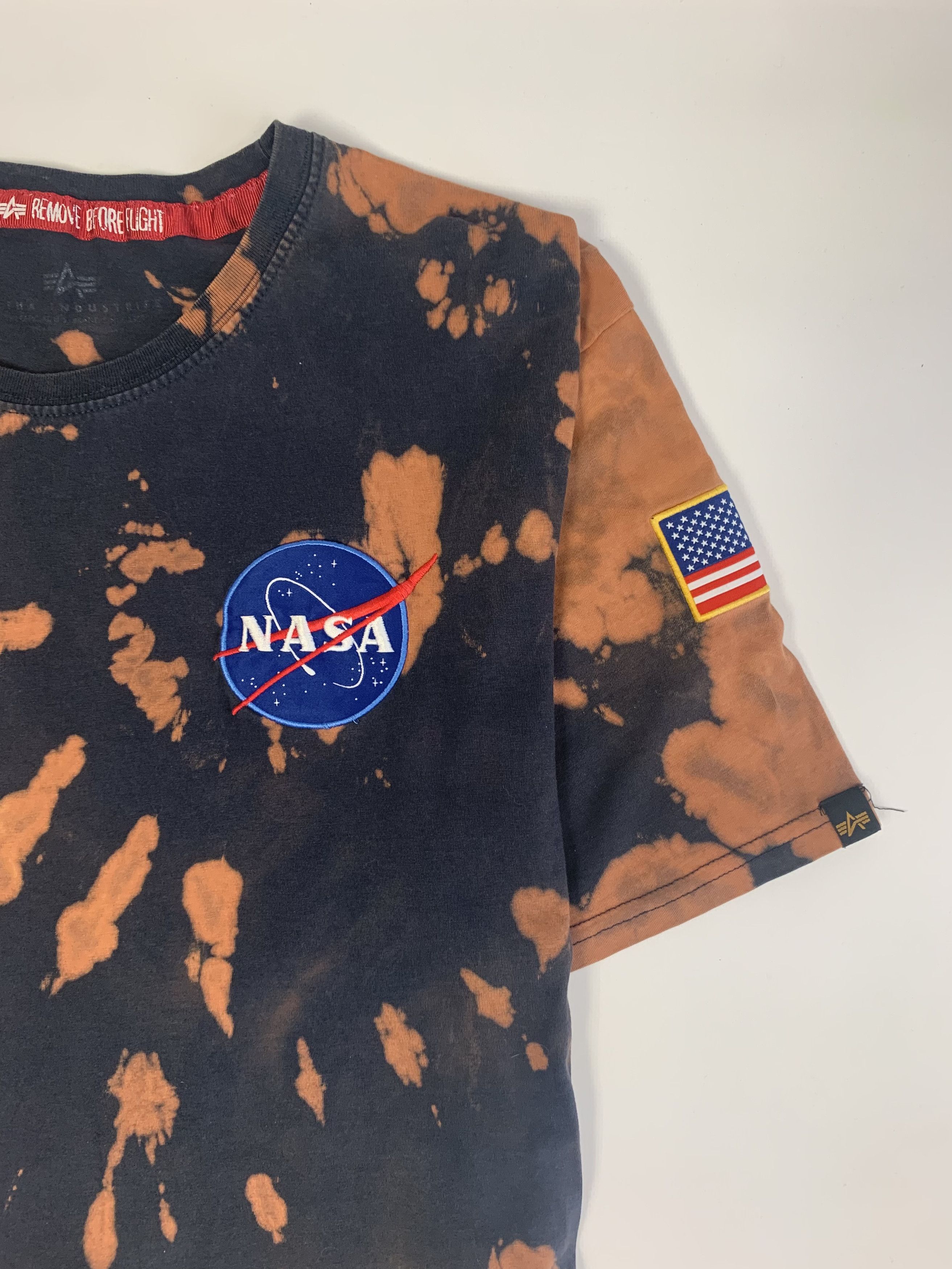 Alpha Industries × Designer CRAZY Alpha Industries NASA Custom Tie Dye Tee 1/1 Size US L / EU 52-54 / 3 - 3 Thumbnail