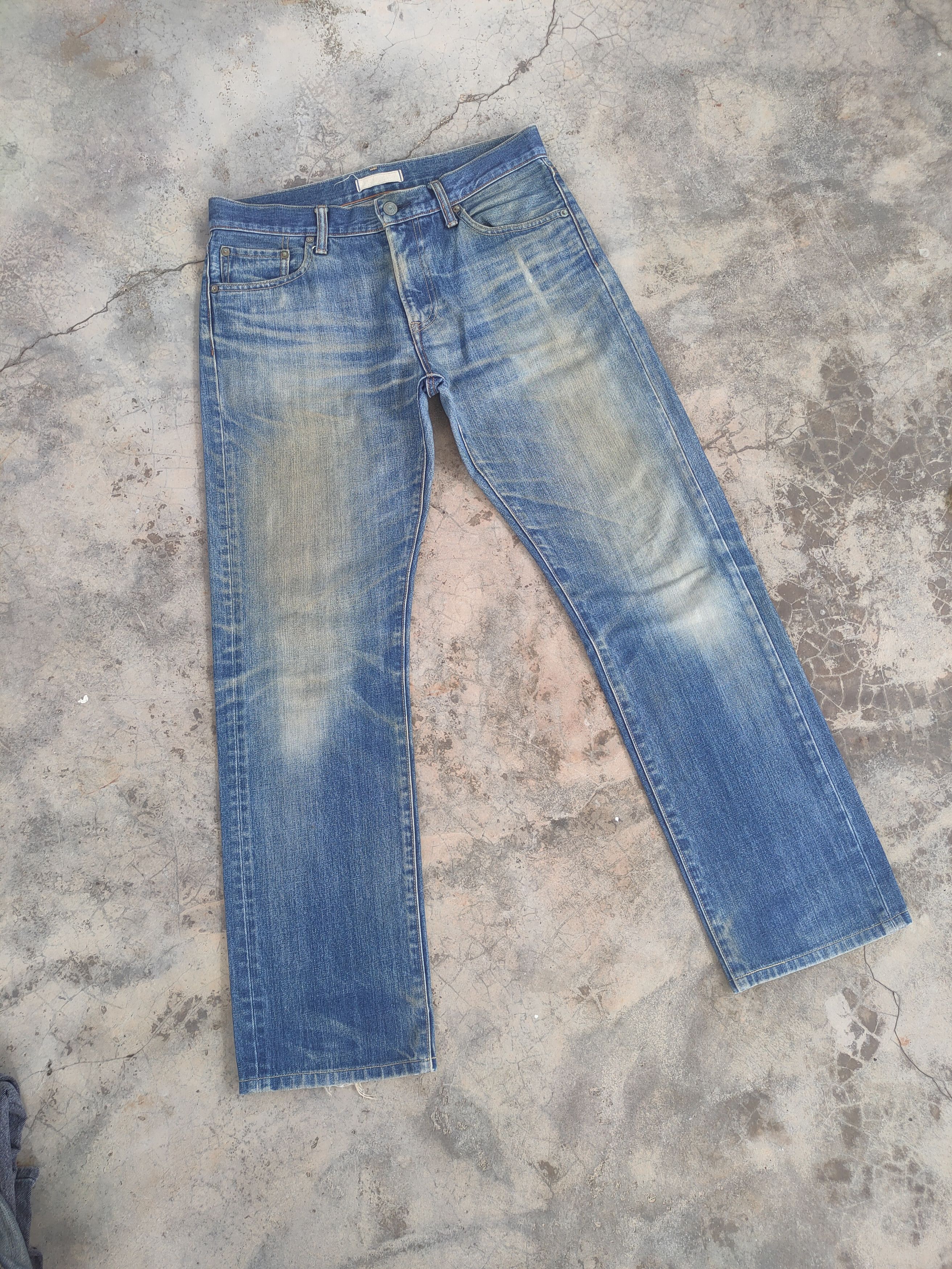 Japanese Brand Vintage japanese rusty faded jeans denim pants Size US 32 / EU 48 - 2 Thumbnail