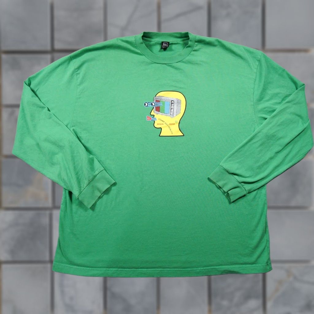 Brain Dead Brain Dead Shirt Mens XLarge Green Long Sleeve Graphic Tee Adult Size US XL / EU 56 / 4 - 1 Thumbnail