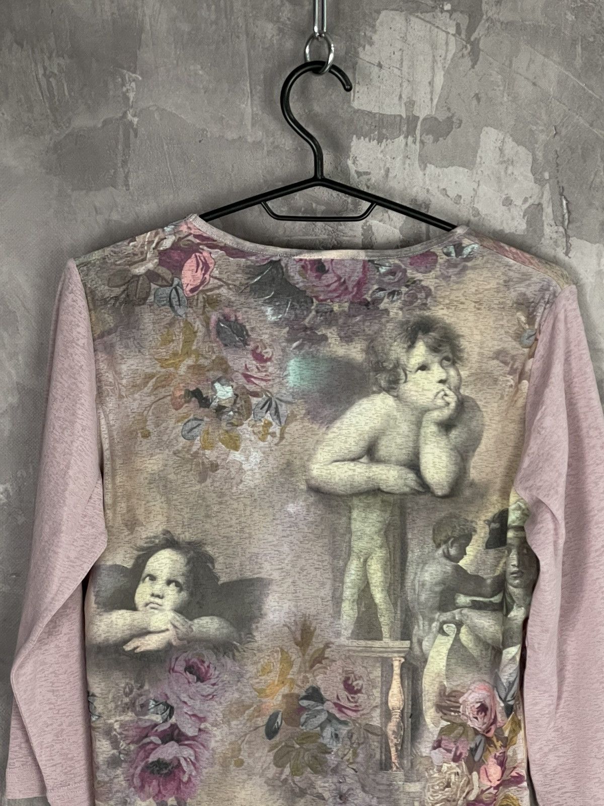 20471120 × Hysteric Glamour × Le Grande Bleu (L.G.B.) Y2K Hysteric Glamour Style Mesh “Angels” Long Sleeve Size M / US 6-8 / IT 42-44 - 10 Thumbnail