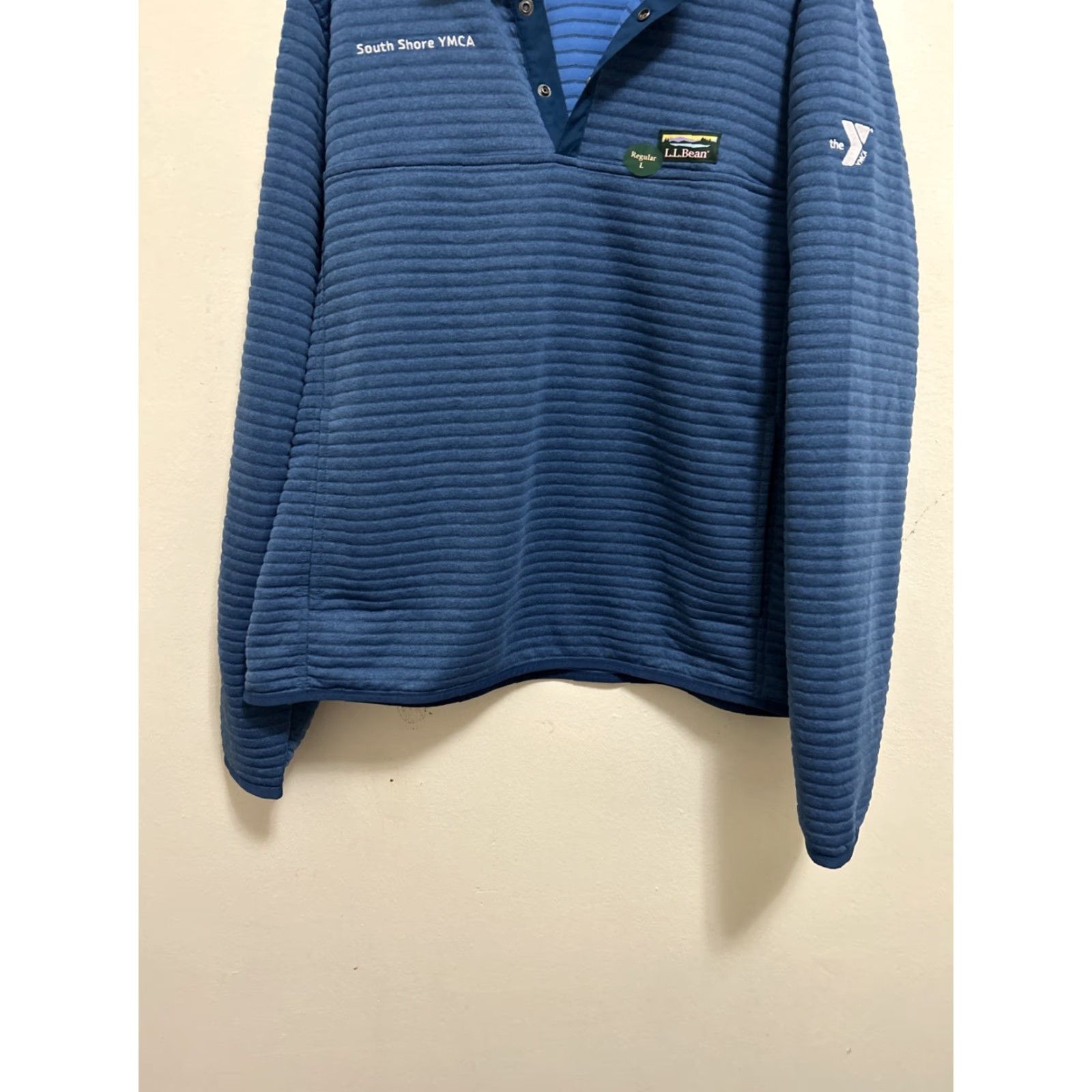 Vintage L.L.Bean Airlight Knit Pullover Mens L Blue Light Ocean Slightly Fitted Sweater 506874 Size US L / EU 52-54 / 3 - 3 Thumbnail
