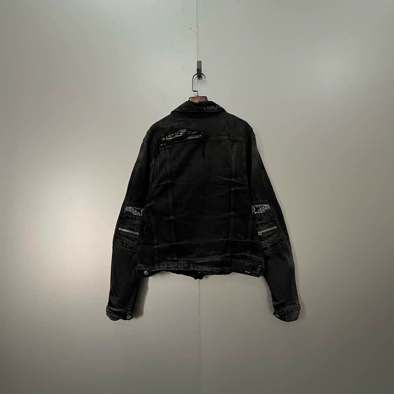 Amiri Amiri Zip-Up Patchwork Denim Jacket Size US M / EU 48-50 / 2 - 7 Thumbnail