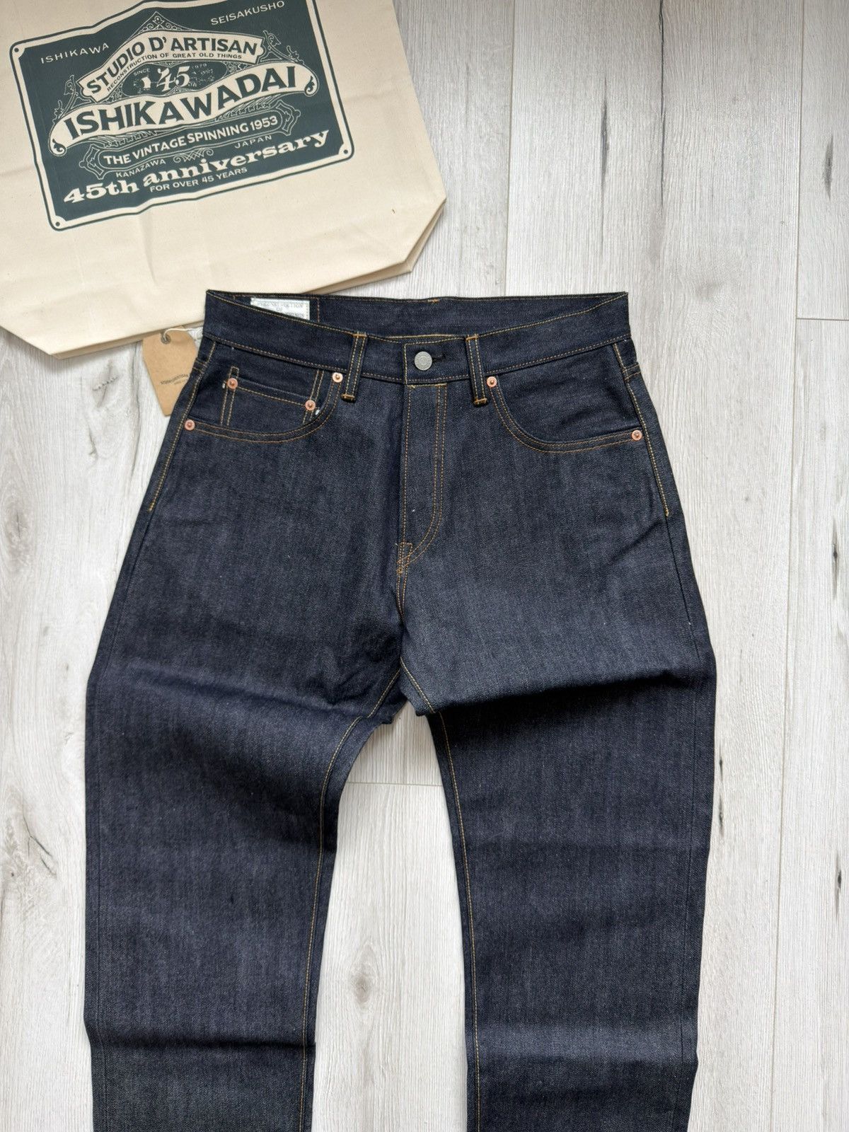 Studio D'Artisan Studio D’Artisan 45th Anniversary SP-086 13oz Selvedge W30 Size US 30 / EU 46 - 10 Thumbnail