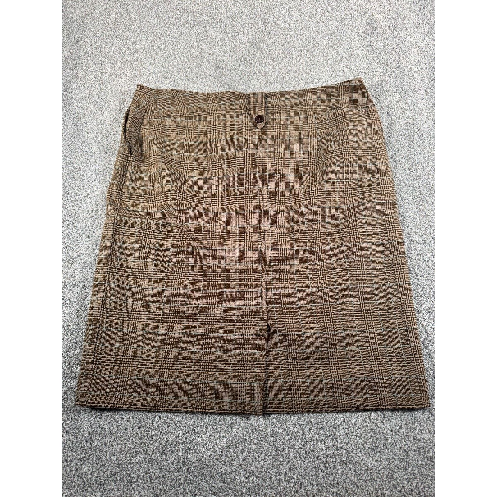Other Petite Sophisticate Skirt 12 Academia Vintage 90s Plaid Size 34" / US 12 / IT 48 - 2 Thumbnail