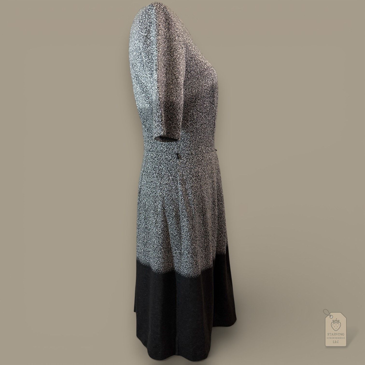 Other London Times Ombre Tweed Knit Sheath Dress Sunburst Pleats Size M / US 6-8 / IT 42-44 - 2 Thumbnail