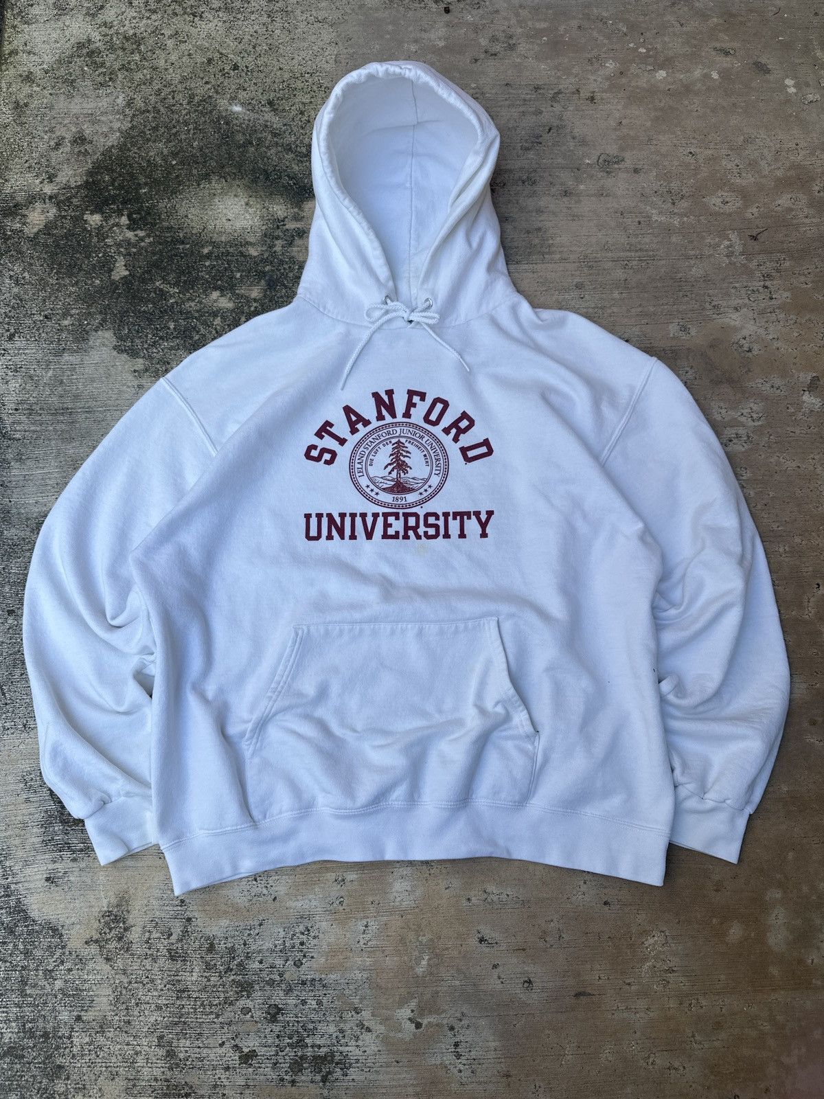 Champion × Vintage Vintage 90s White Champion Harvard University Hoodie XL Size US XL / EU 56 / 4 - 1 Thumbnail
