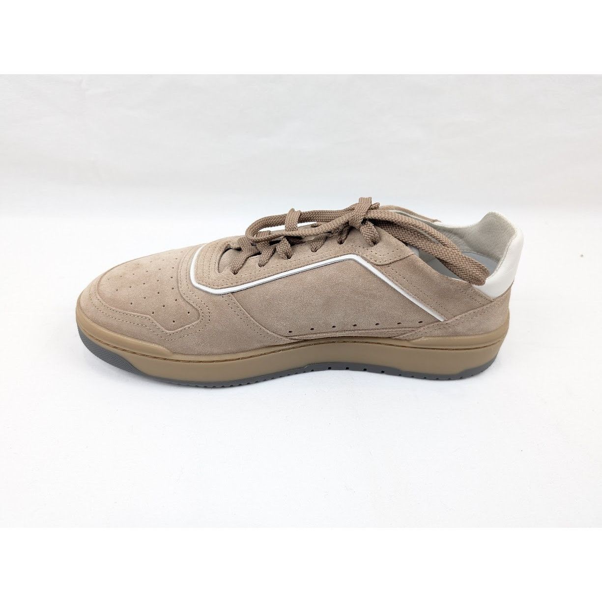 Brunello Cucinelli o1rshd1 Suede Low-Top Sneakers in Beige Size US 9.5 / EU 42-43 - 7 Thumbnail