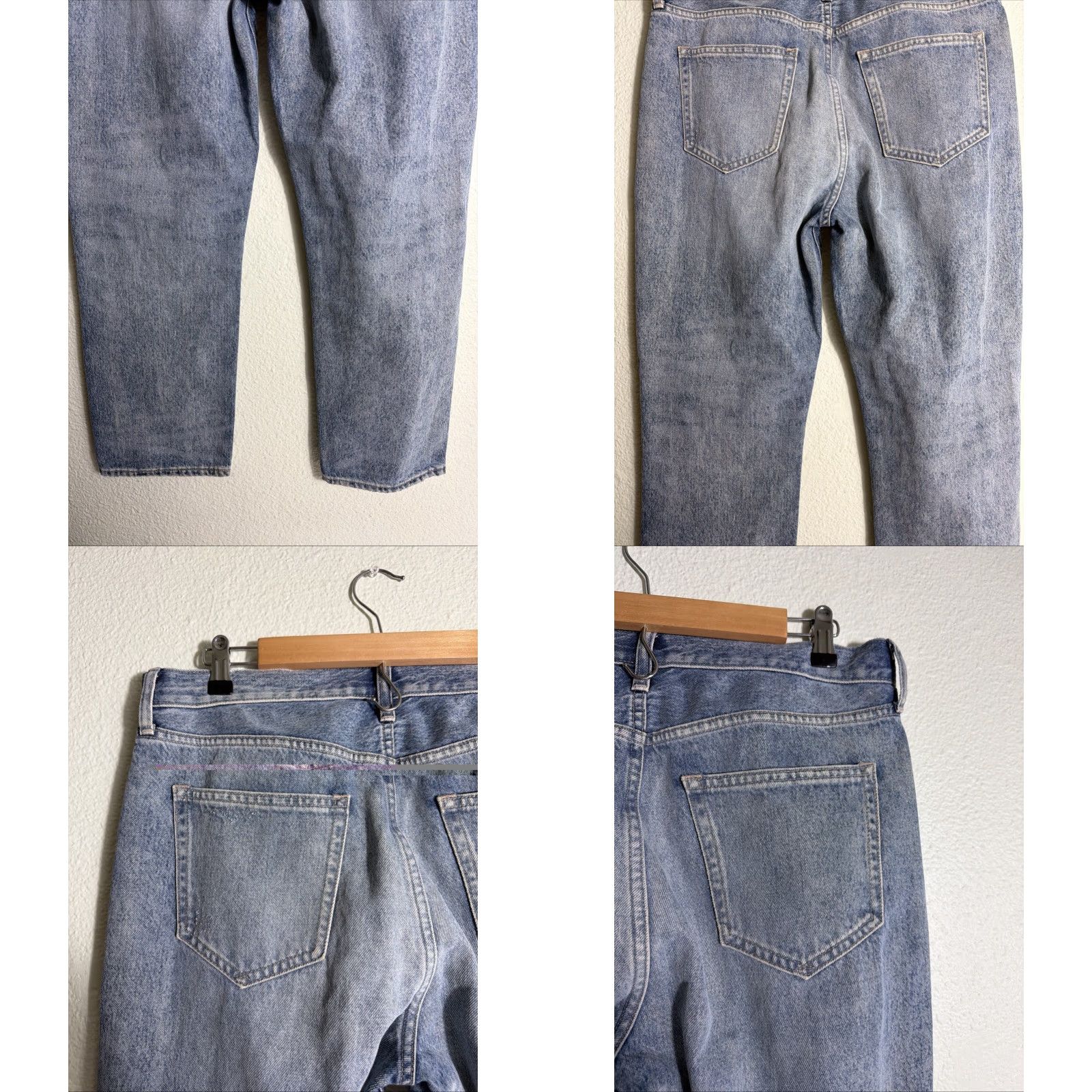 Gap VINTAGE? Gap Denim Women’s 10 Boyfriend Jeans Light Wash Distressed 34x26 Size 32" / US 10 / IT 46 - 8 Thumbnail