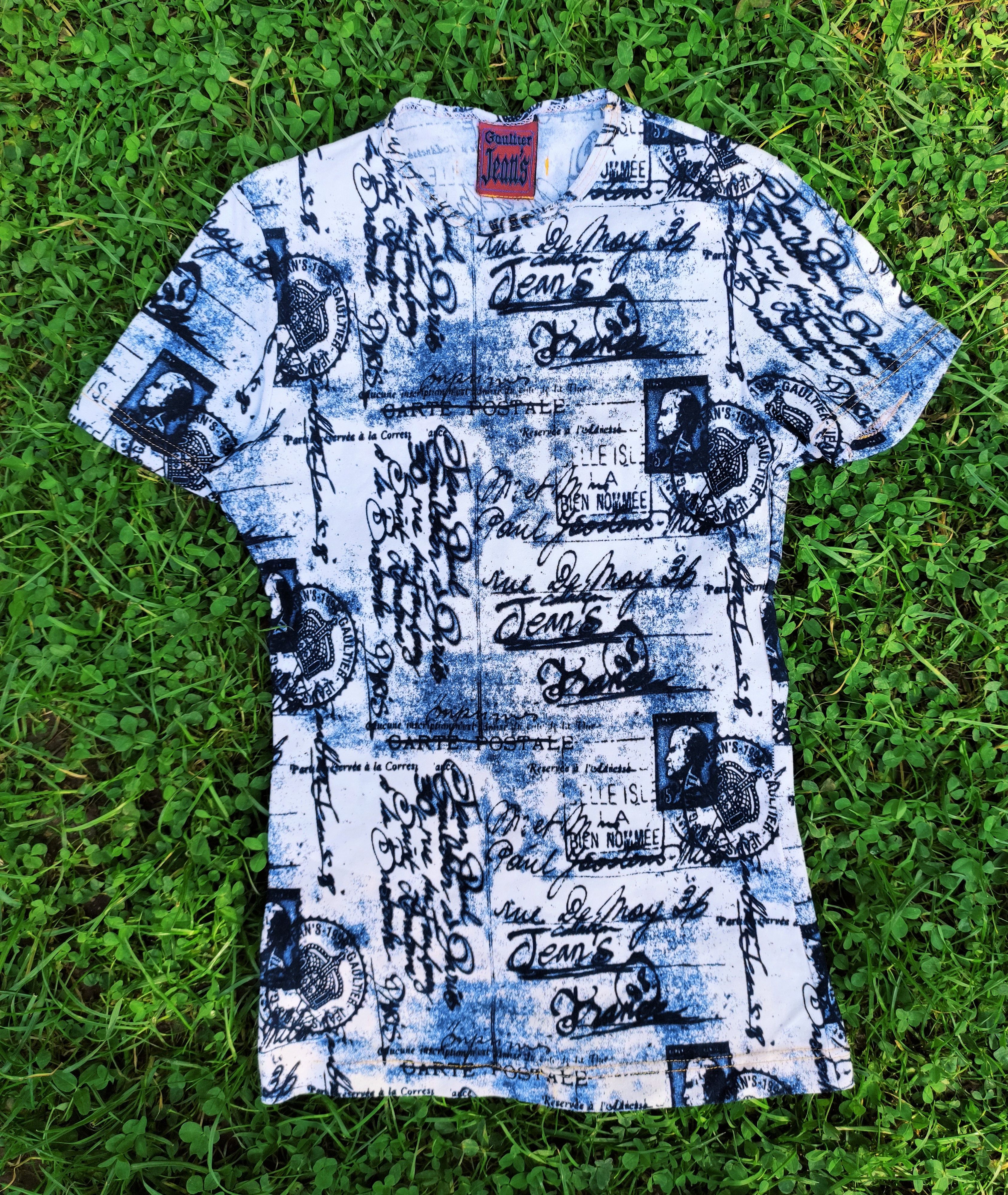 Jean Paul Gaultier Jean Paul Gaultier Postcard Tattoo Mail Stamp Top tee Cami Size S / US 4 / IT 40 - 2 Thumbnail