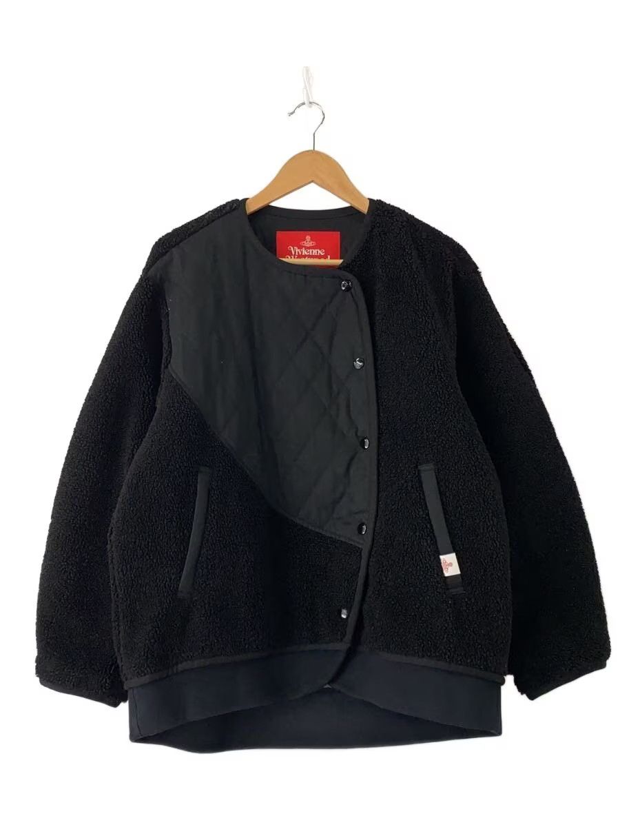 Vivienne Westwood Quilted Panel Fleece Jacket Size L / US 10 / IT 46 - 1 Thumbnail