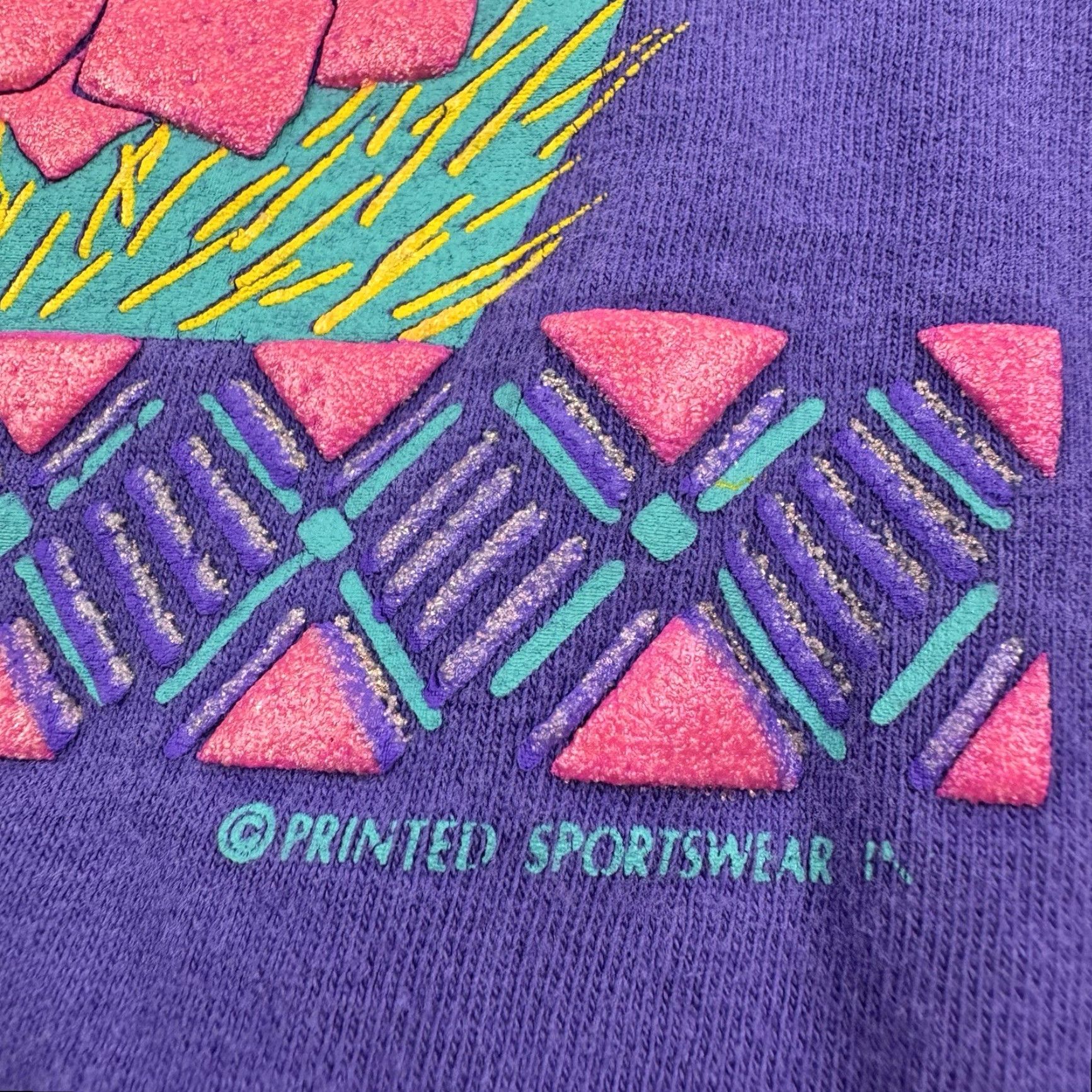 Vintage VINTAGE AriZona T-Shirt Desert Cactus Flowers Purple 1980s USA Adult XL Men Shirt Size US XL / EU 56 / 4 - 3 Thumbnail