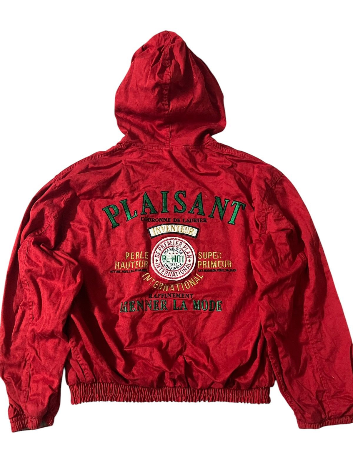 If Six Was Nine 🔥Offer Me 🔥 VINTAGE PLAISANT SUPER PRIMEUR BIG LOGO JACKET Size US L / EU 52-54 / 3 - 3 Thumbnail